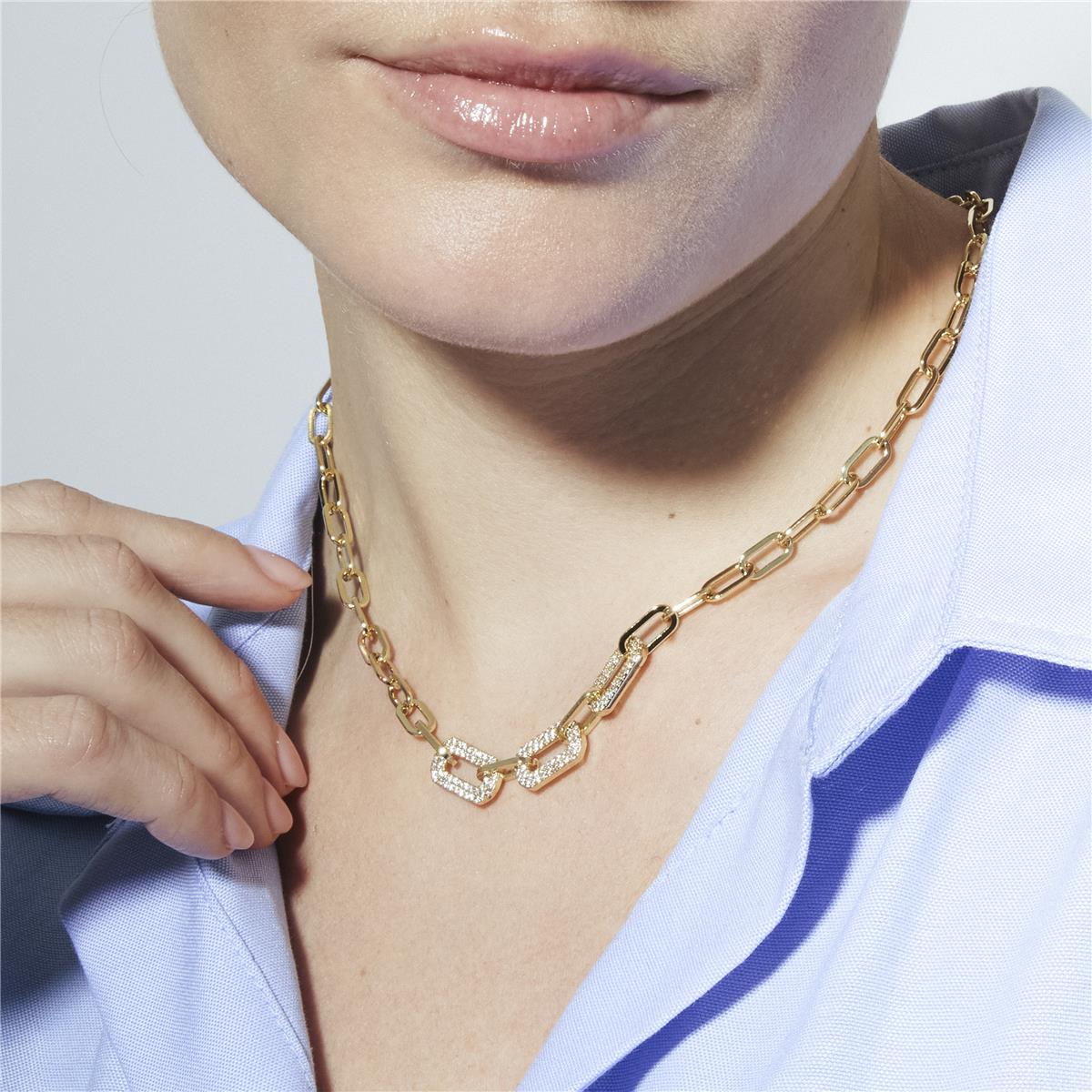 18k yellow gold-plated necklace - Nelith