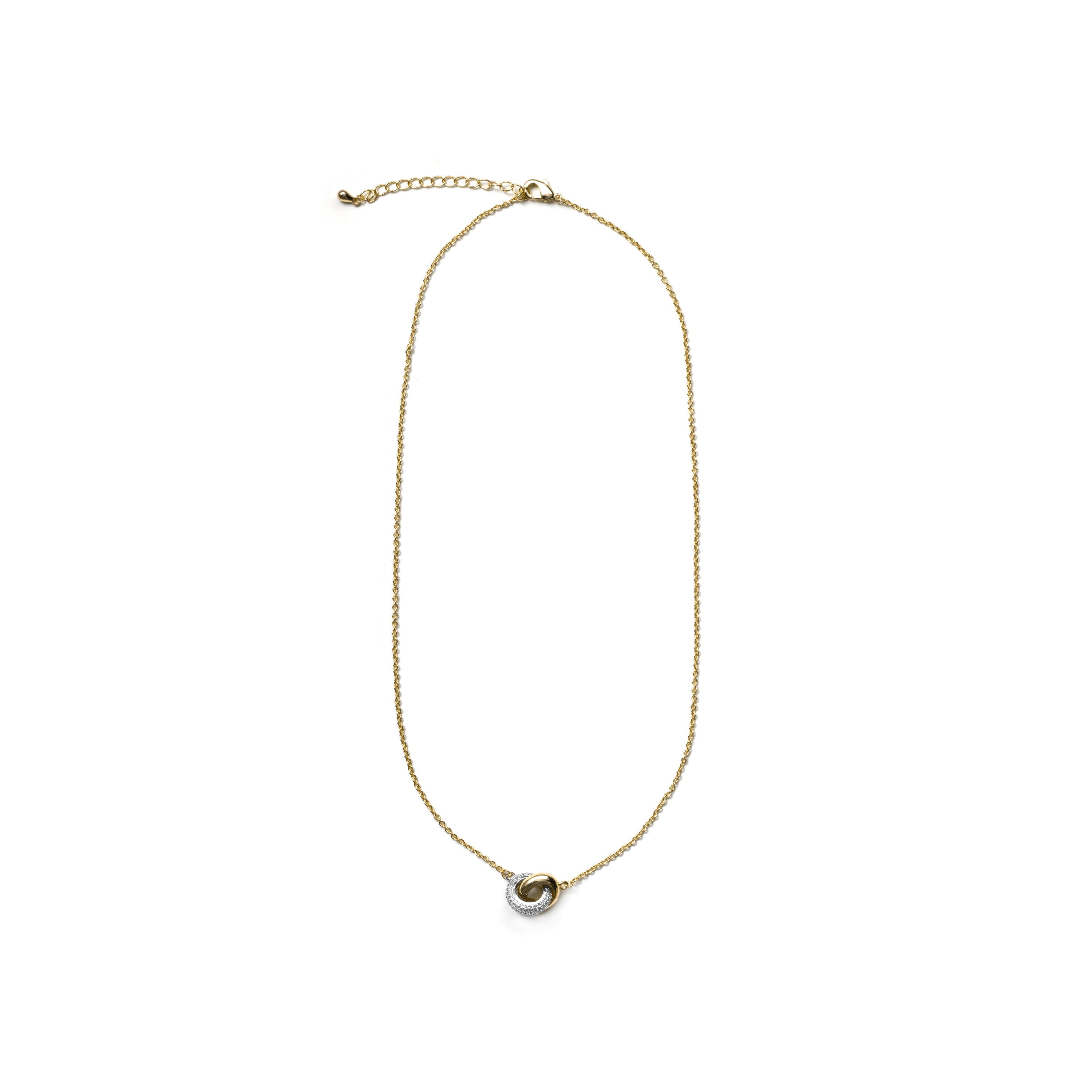 Sparkling Zirconia Necklace finished in 18k Yellow Gold - Lepua
