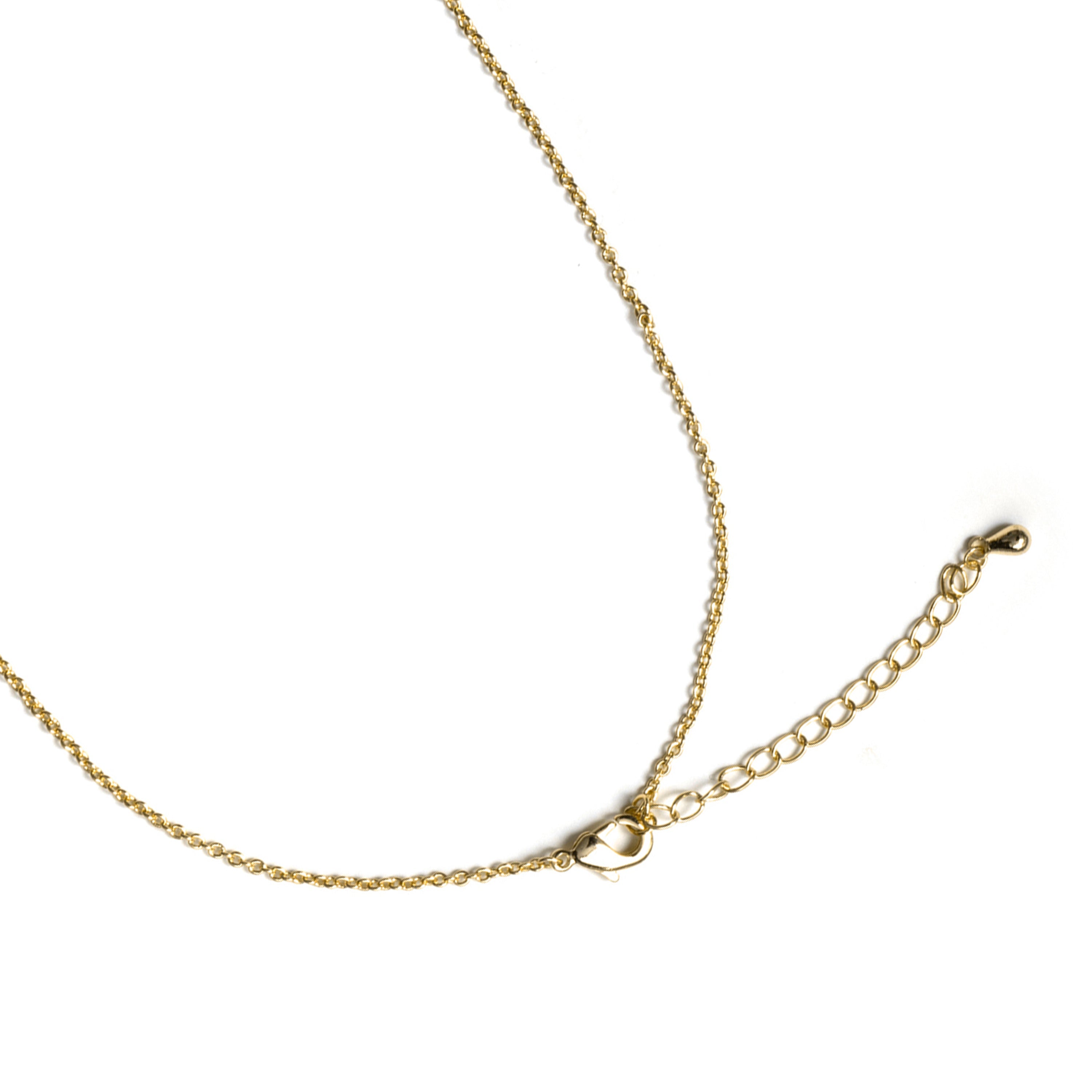 Sparkling Zirconia Necklace finished in 18k Yellow Gold - Lepua