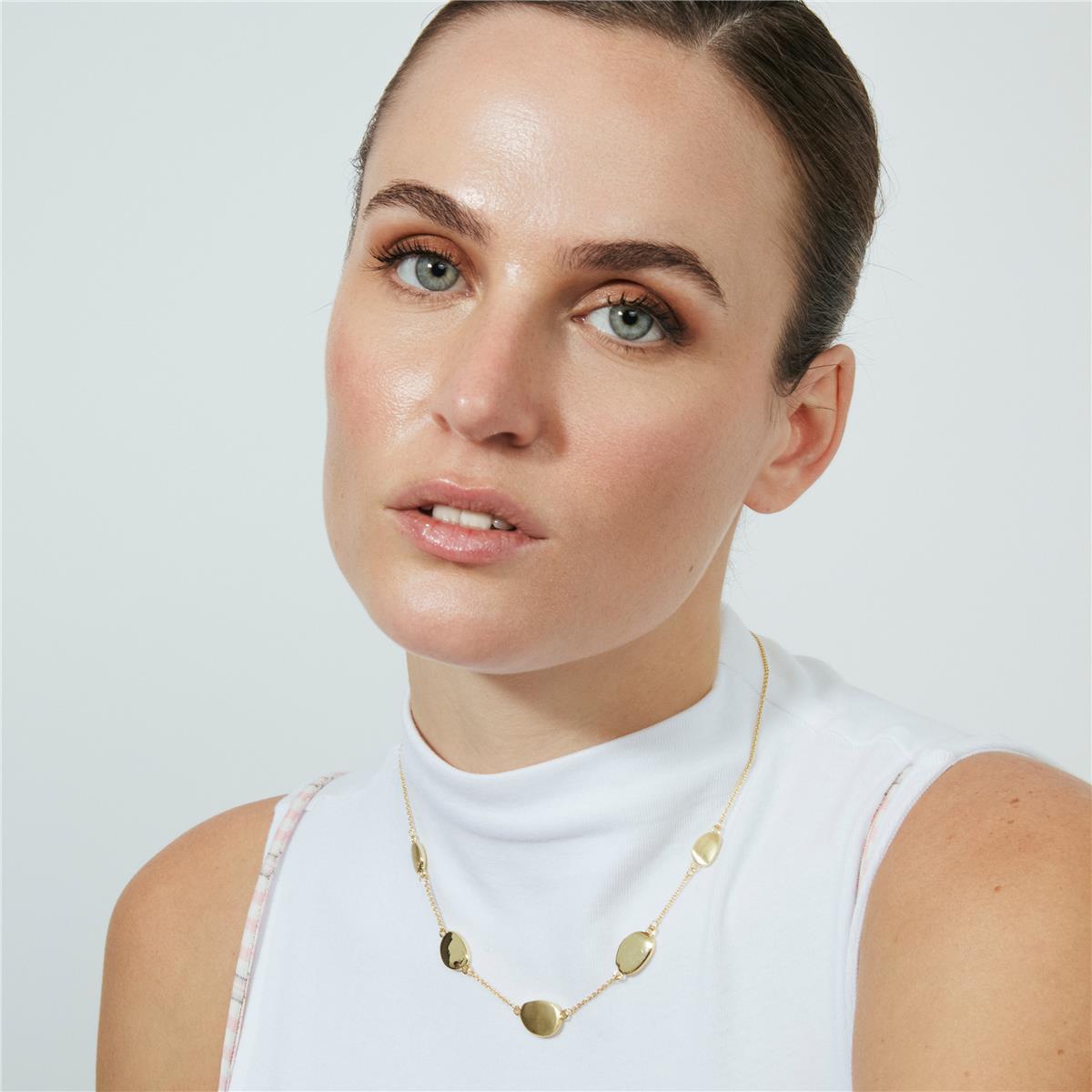 18k yellow gold-plated necklace - Biona