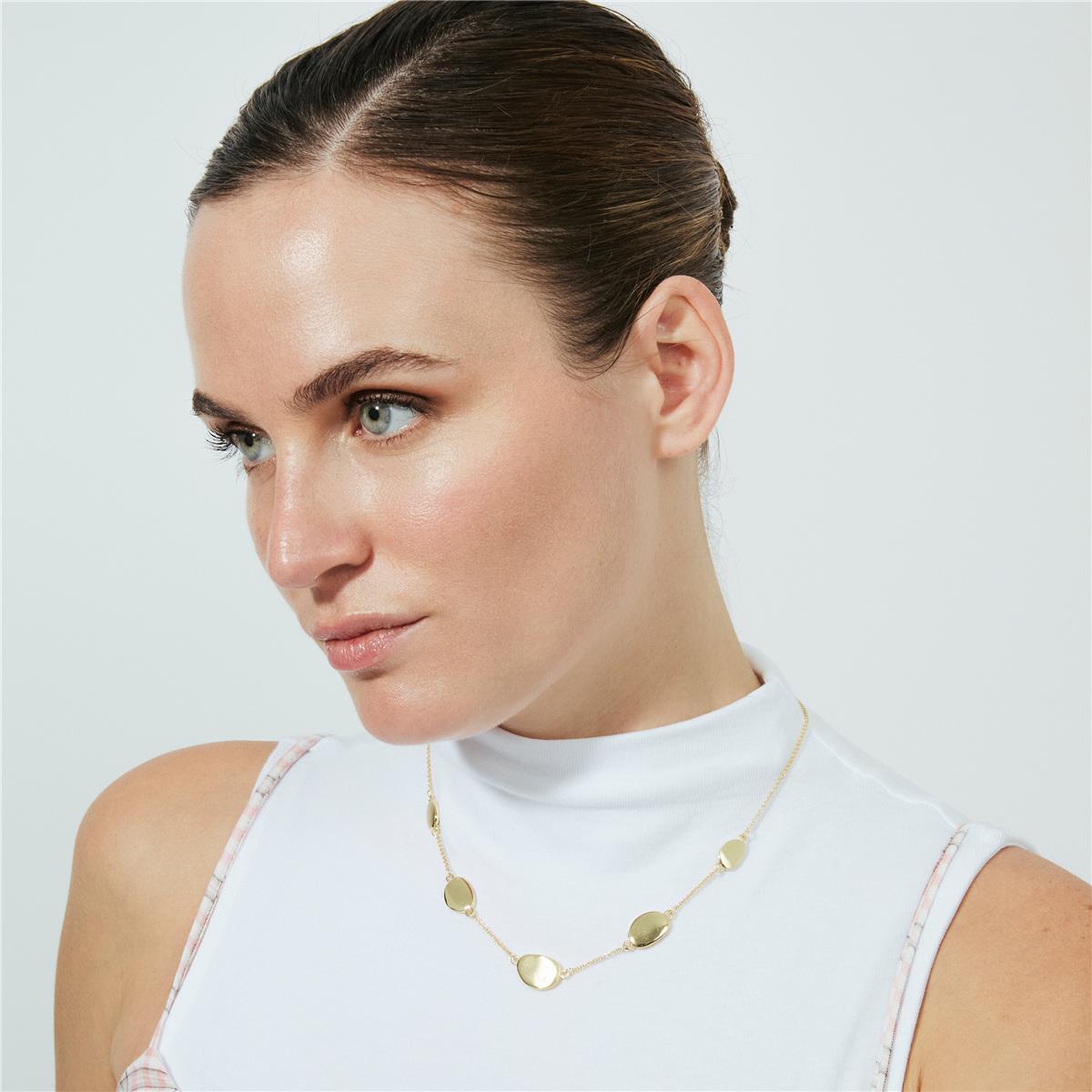 18k yellow gold-plated necklace - Biona