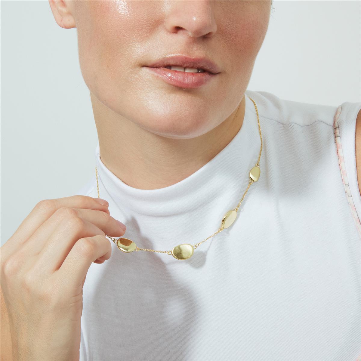 18k yellow gold-plated necklace - Biona