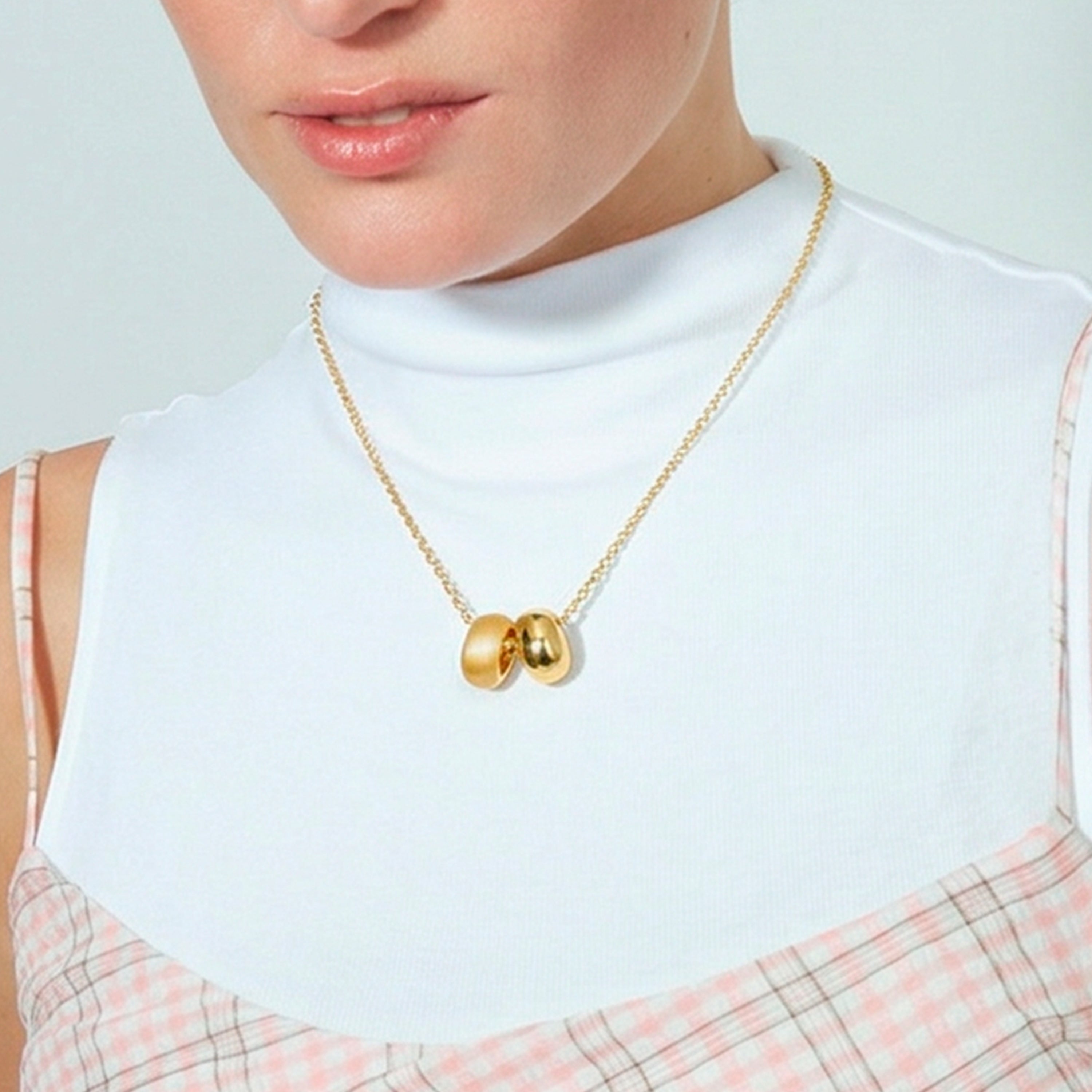 18k Yellow Gold Plated Necklace - Jiola