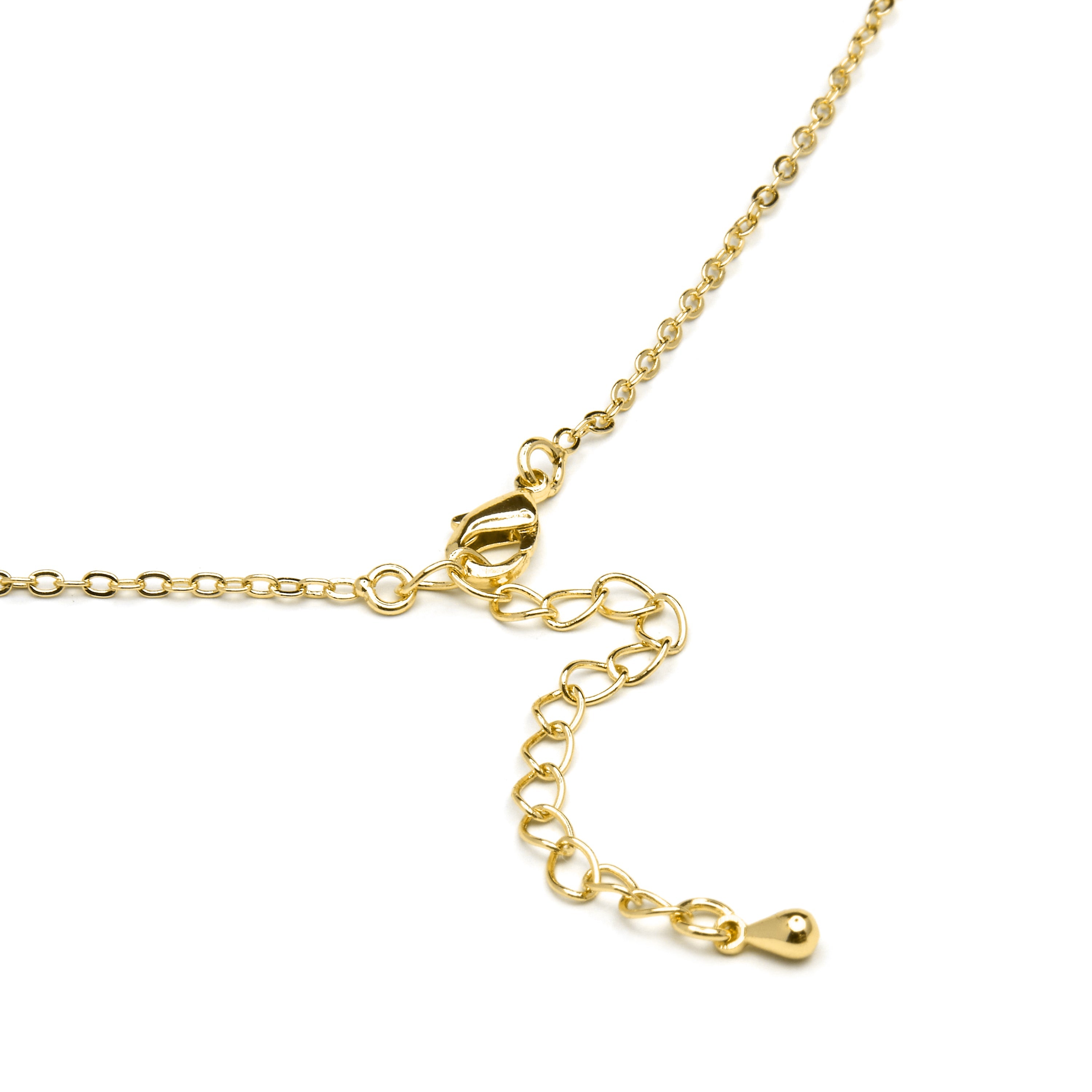 Alphabet Necklace with Brilliant Zirconia in 18k Gold Finish