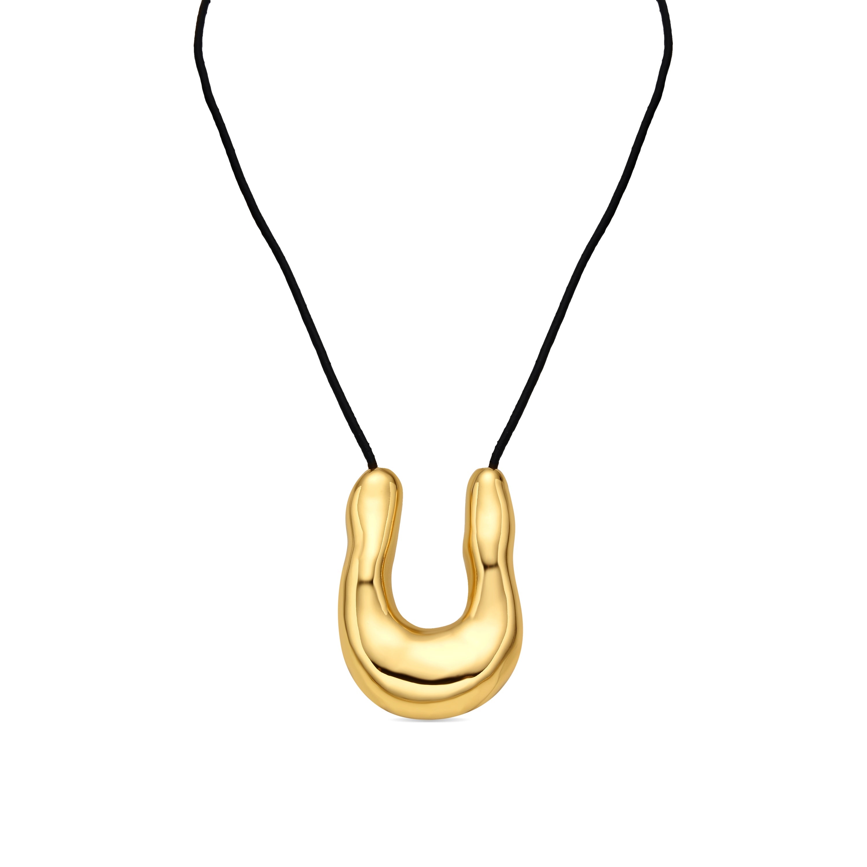 18k yellow gold finished necklace - Yilao