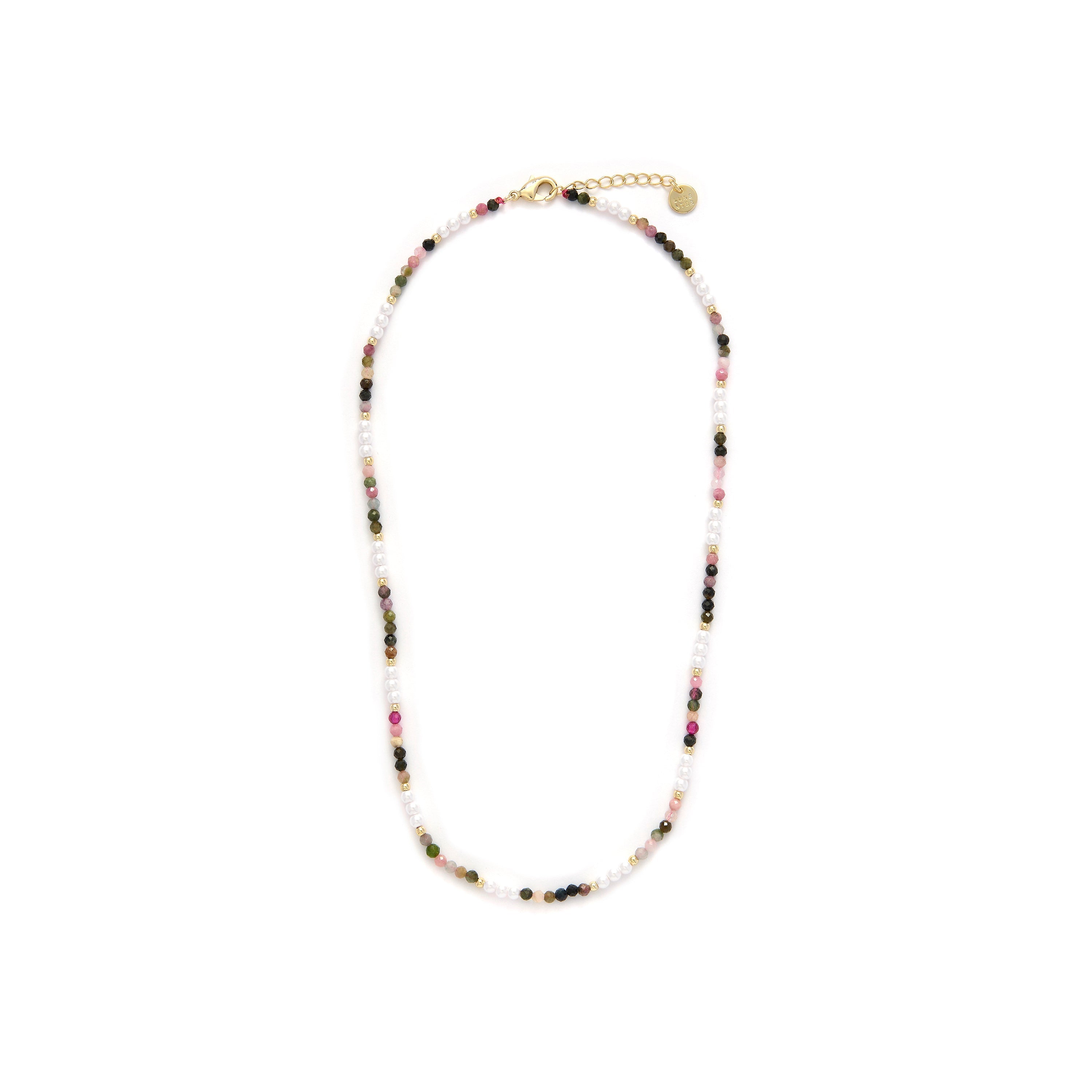 Collar de Turmalina Multicolor acabado en oro amarillo 18k - Sury