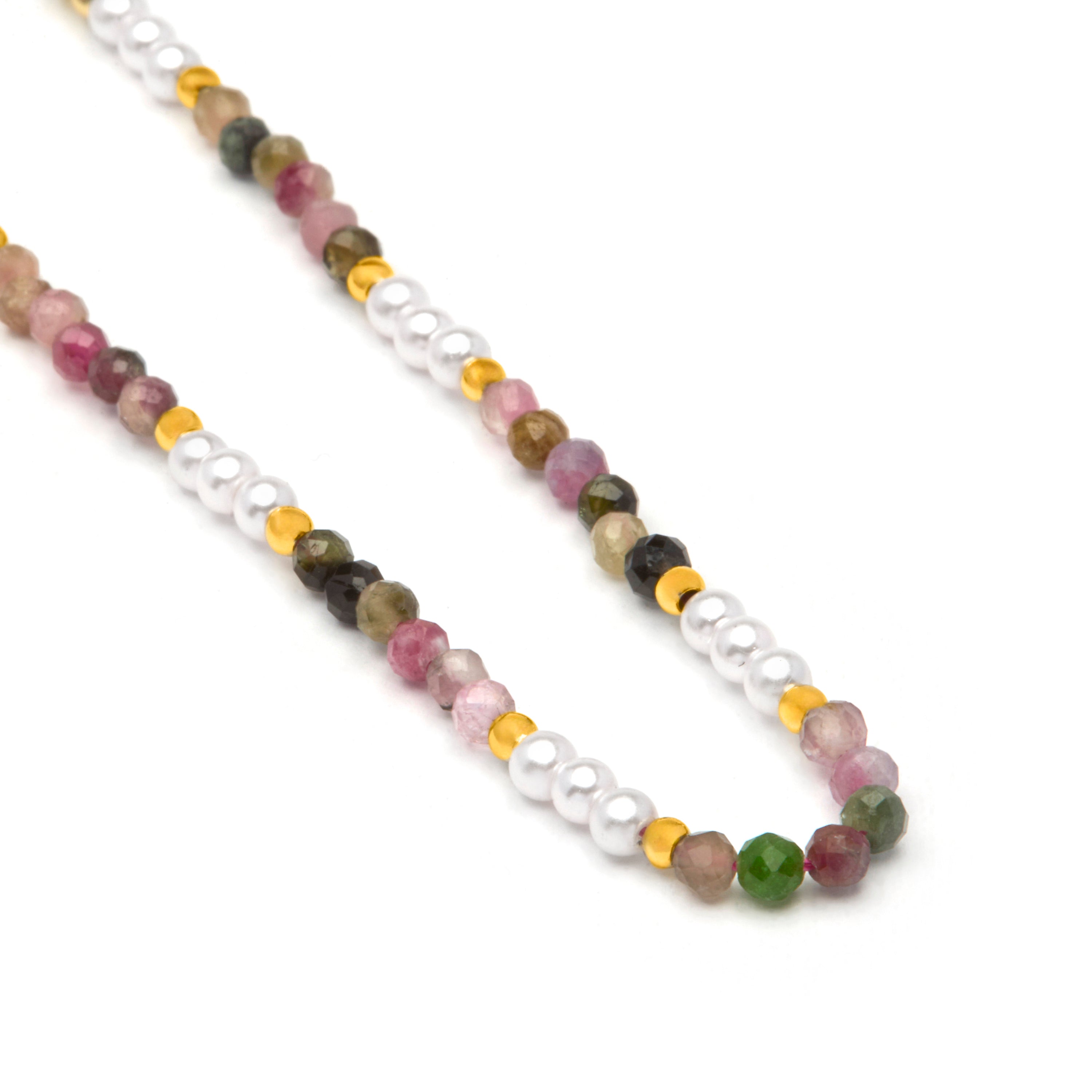 Collar de Turmalina Multicolor acabado en oro amarillo 18k - Sury