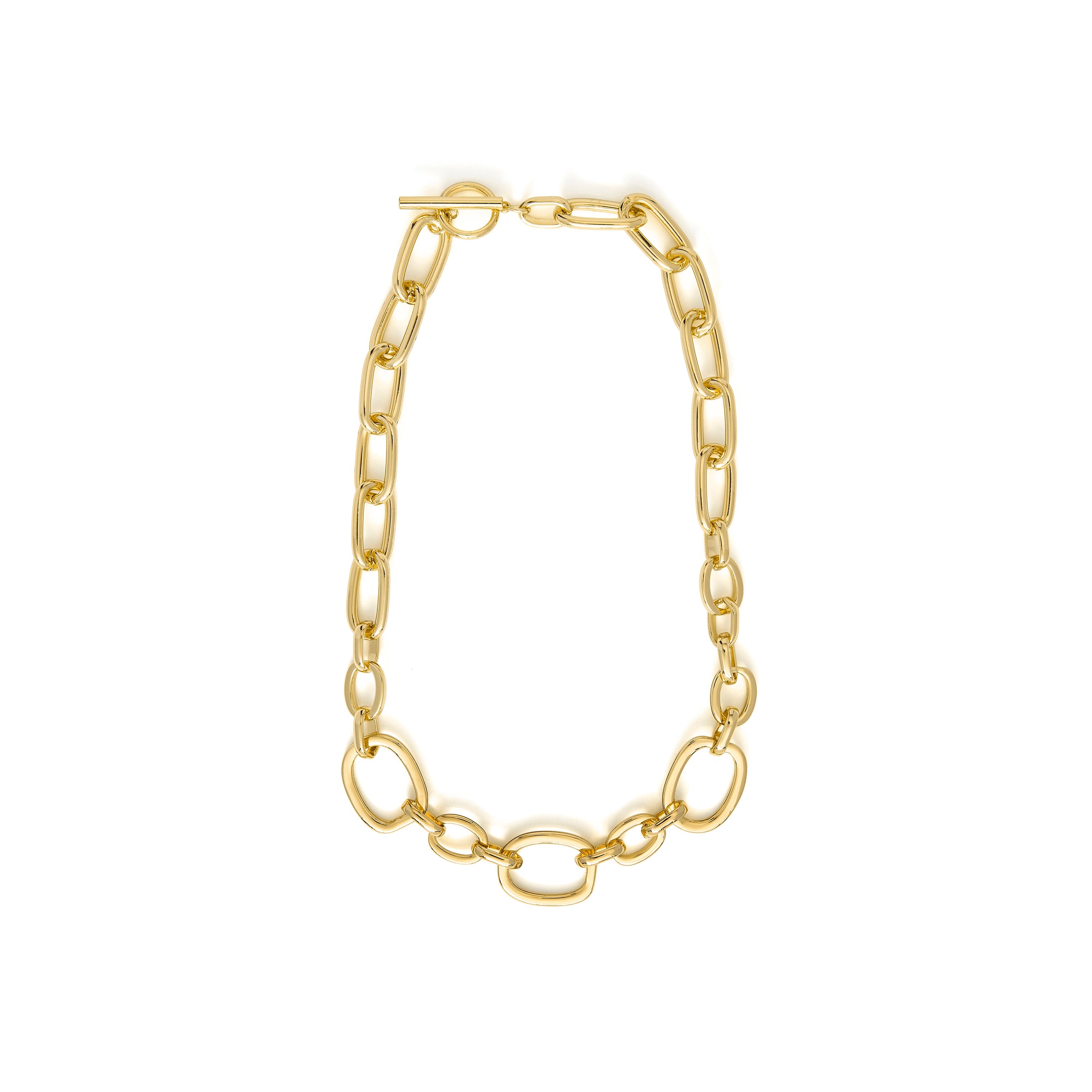 Collar acabado en oro amarillo 18k - Danli