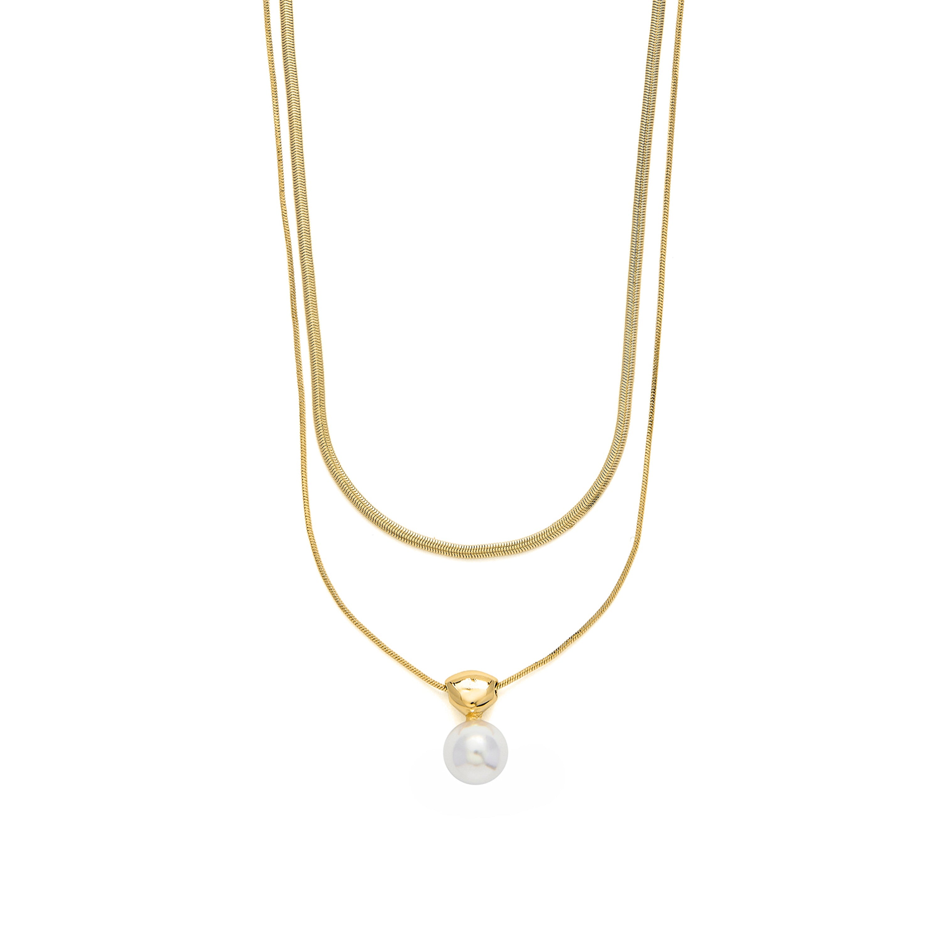 18k yellow gold-plated necklace - Cerya