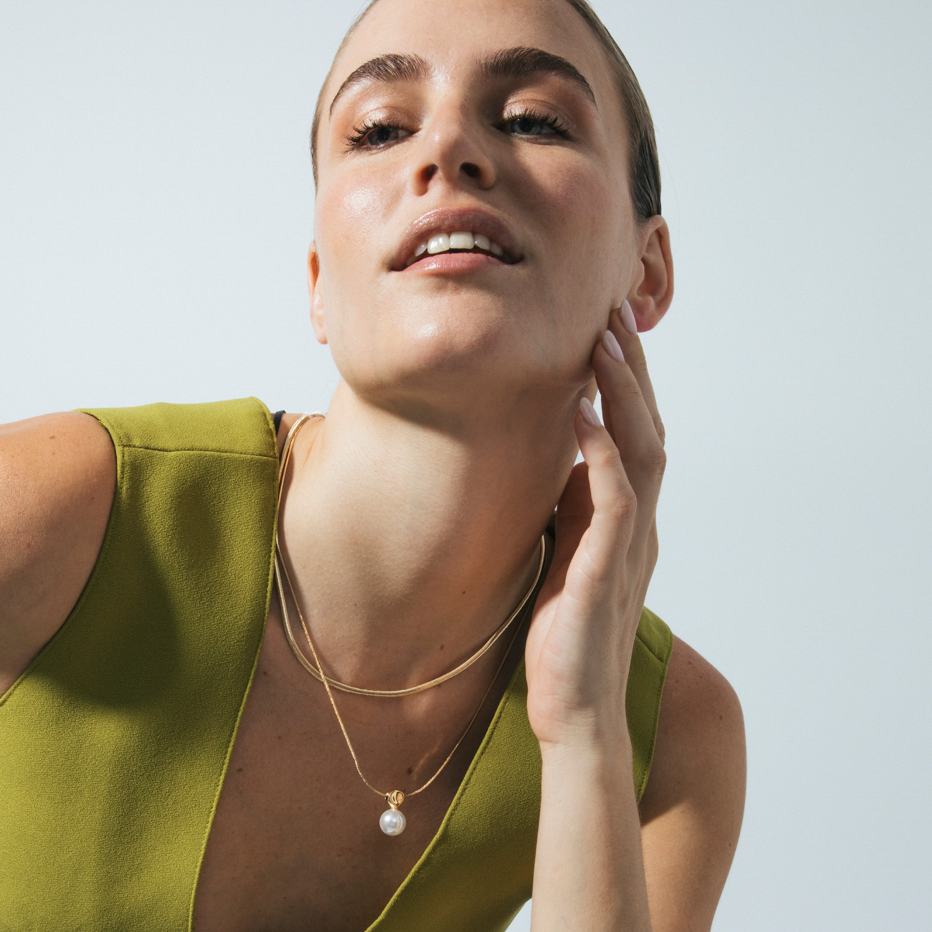 18k yellow gold-plated necklace - Cerya