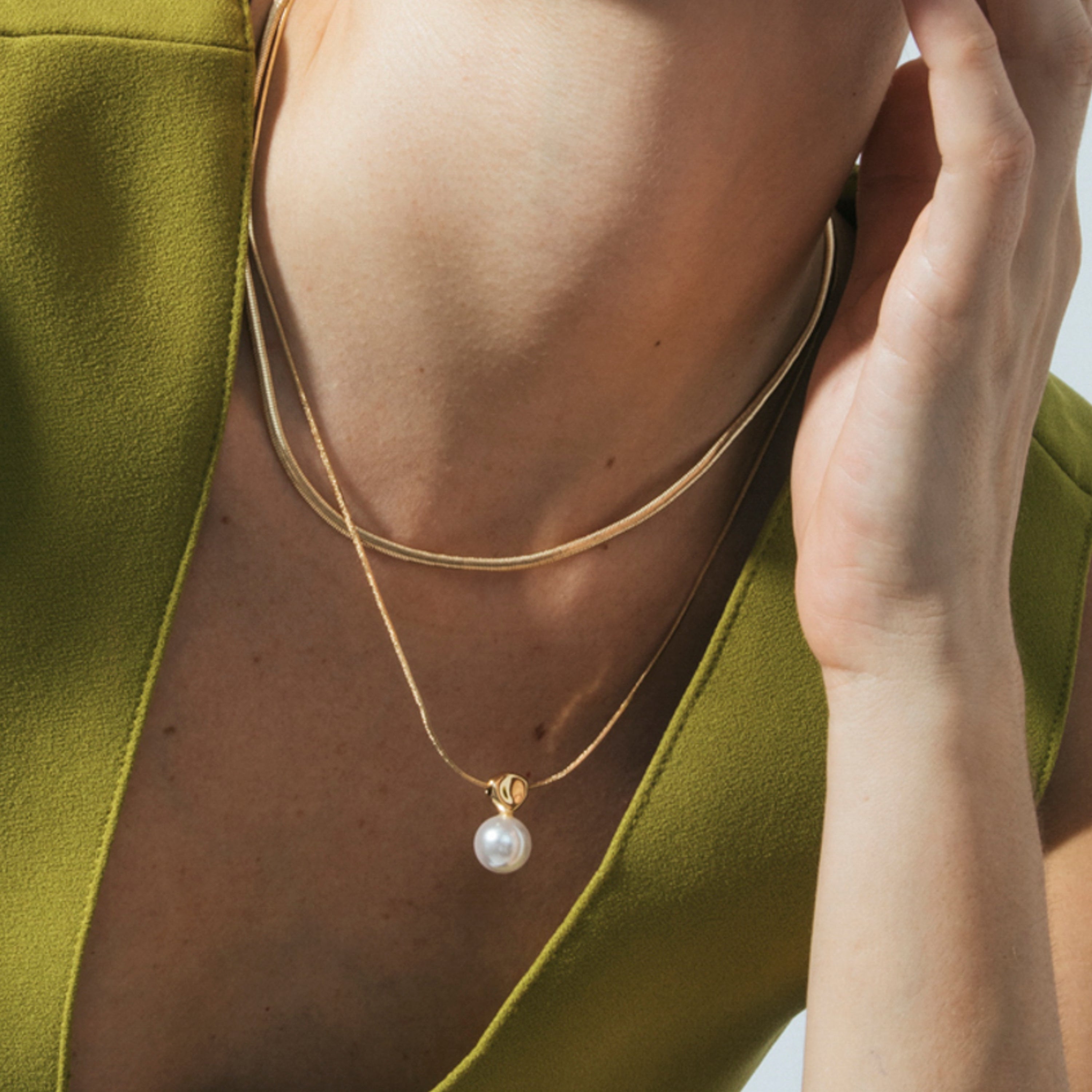 18k yellow gold-plated necklace - Cerya