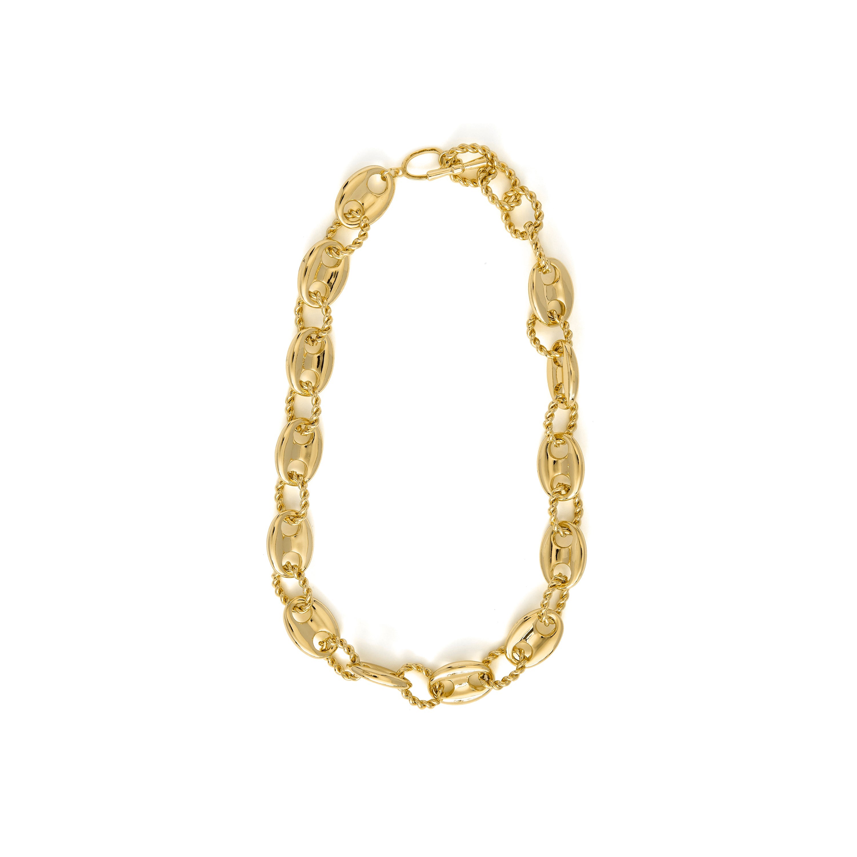 Collar acabado en oro amarillo 18k - Laroth