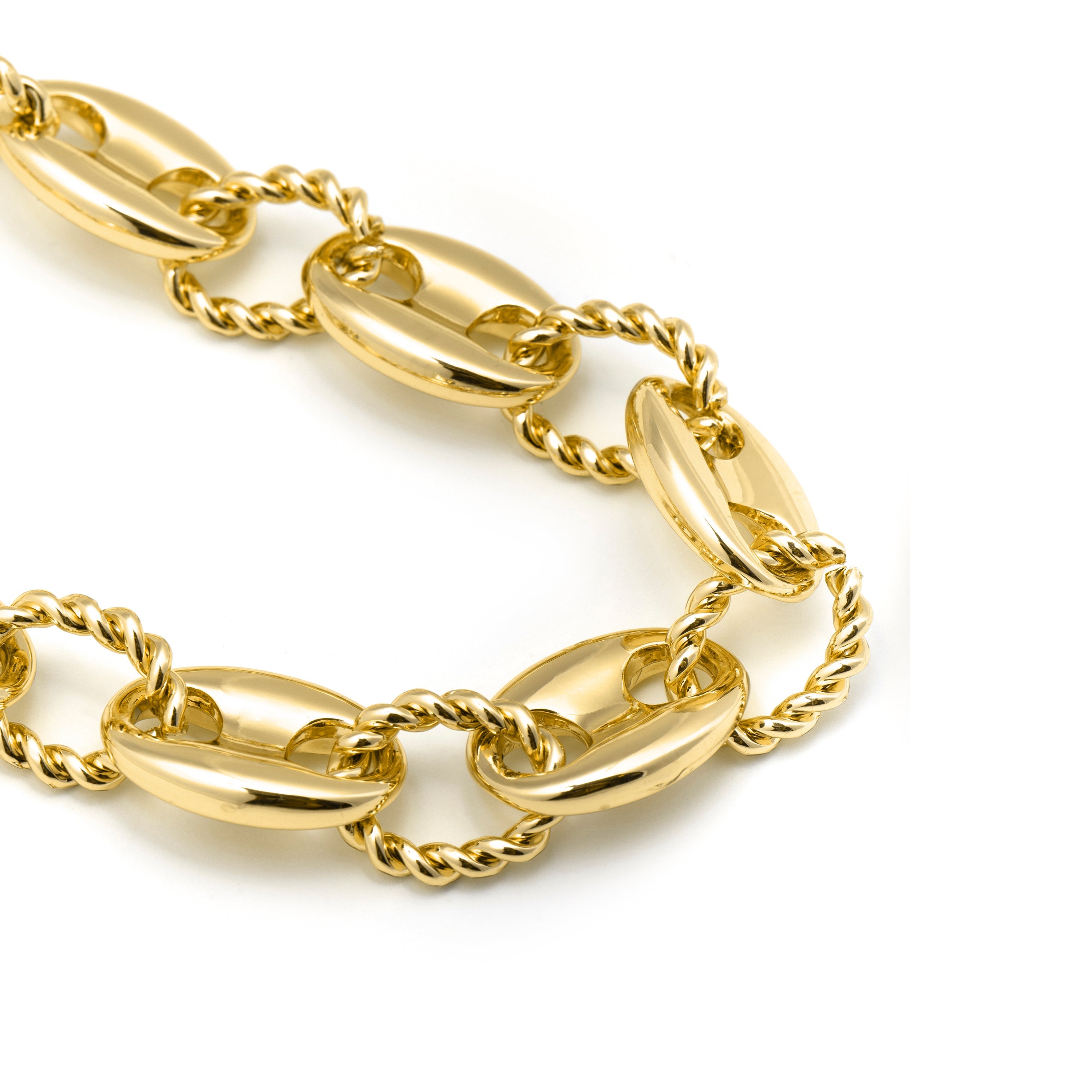Collar acabado en oro amarillo 18k - Laroth