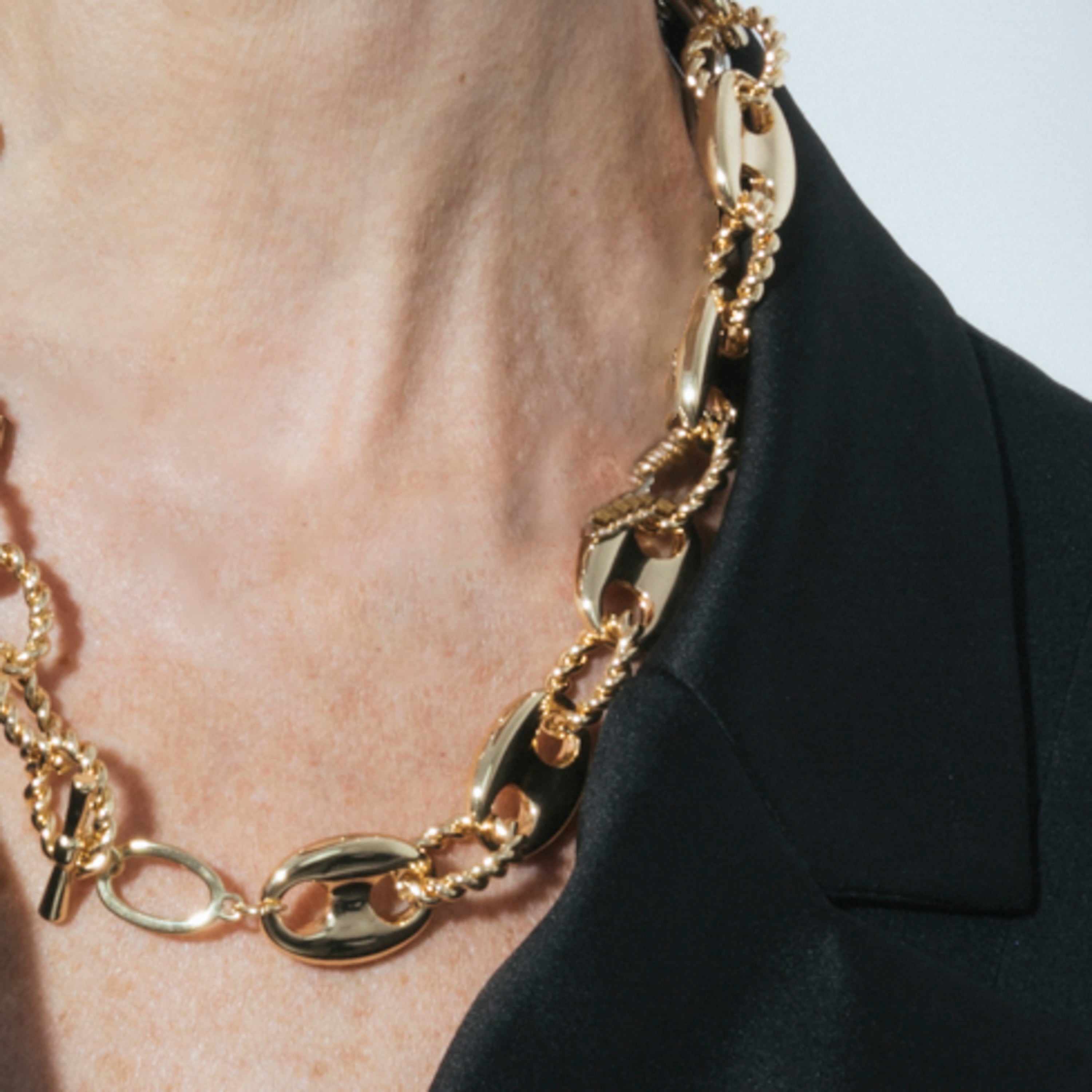 Collar acabado en oro amarillo 18k - Laroth