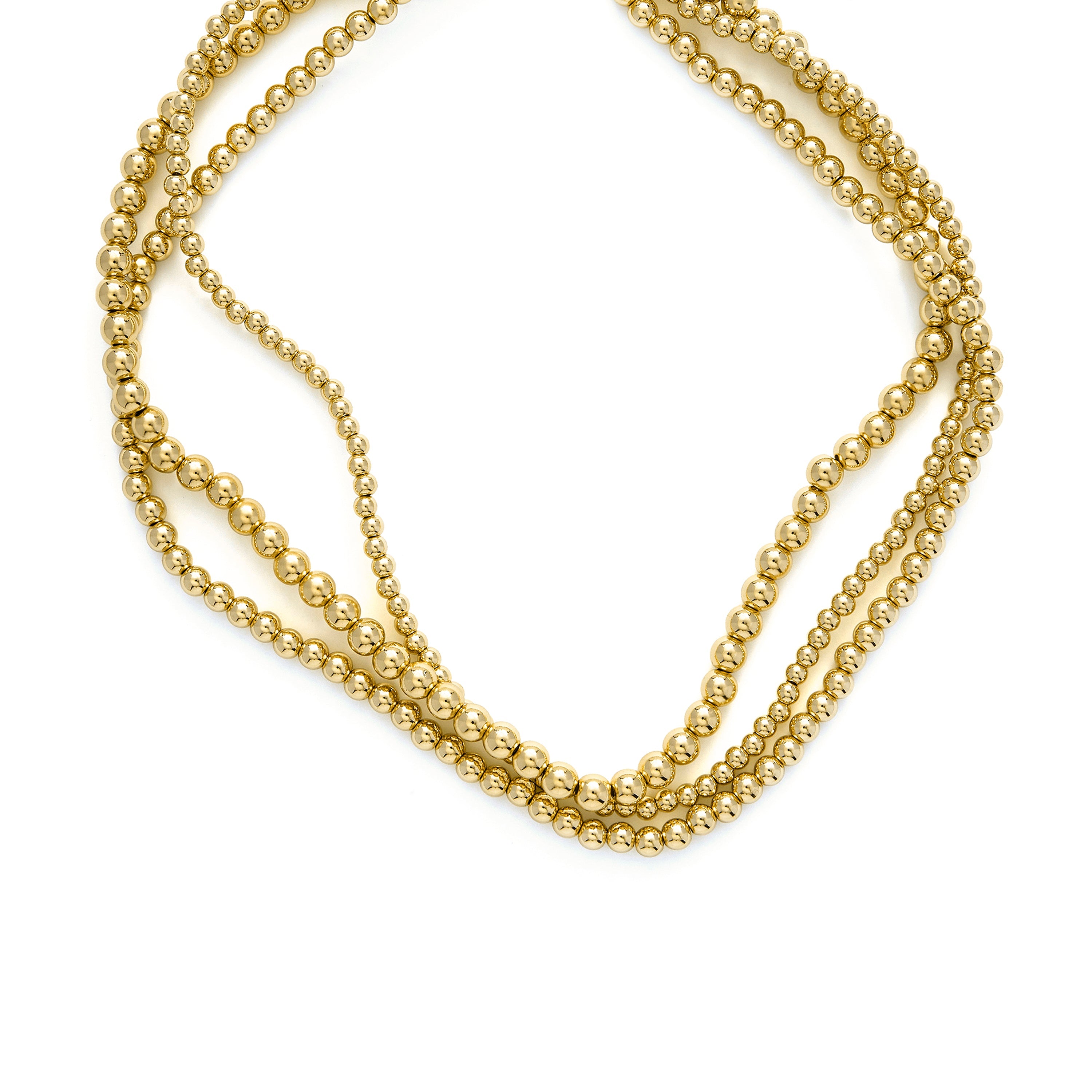 18k yellow gold-plated necklace - Bielzu