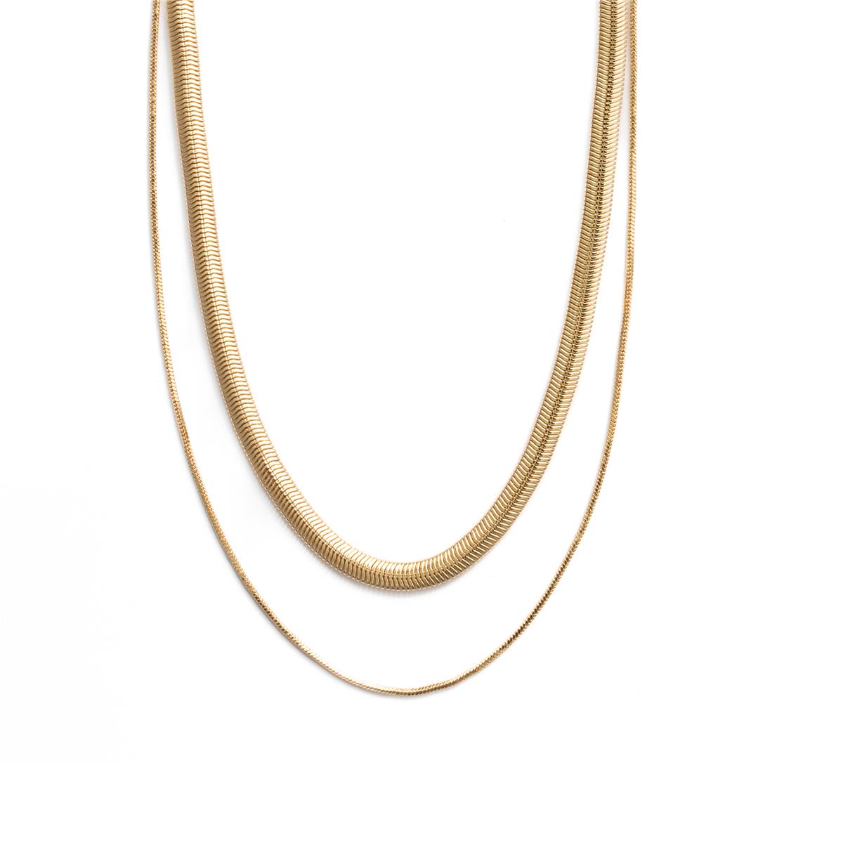 18k yellow gold-plated necklace - Jezo