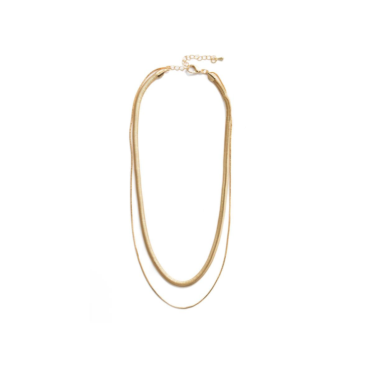 18k yellow gold-plated necklace - Jezo