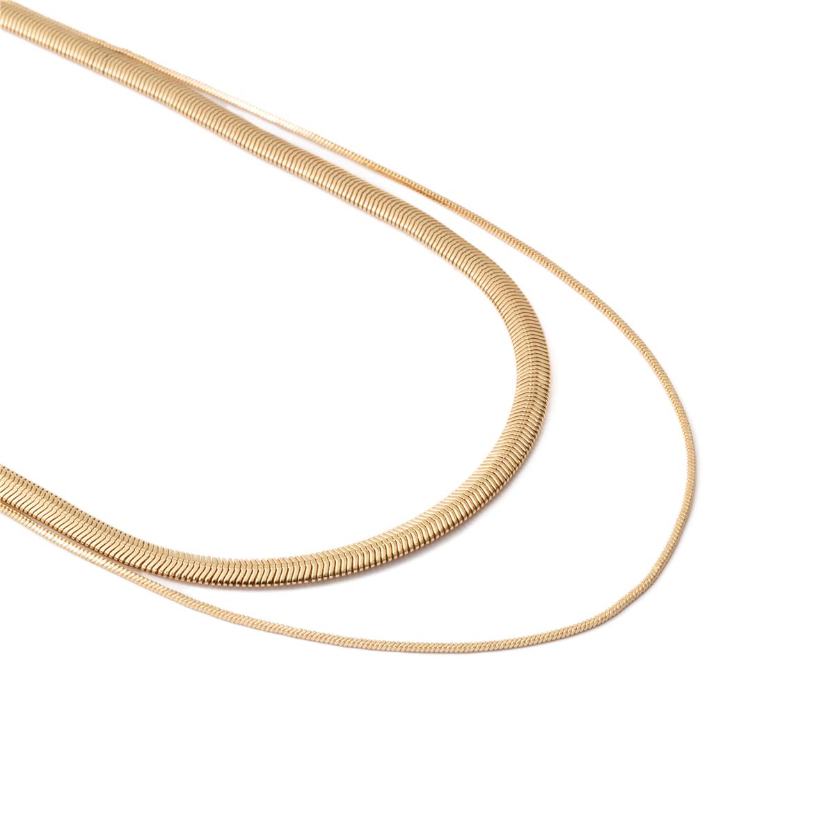 18k yellow gold-plated necklace - Jezo