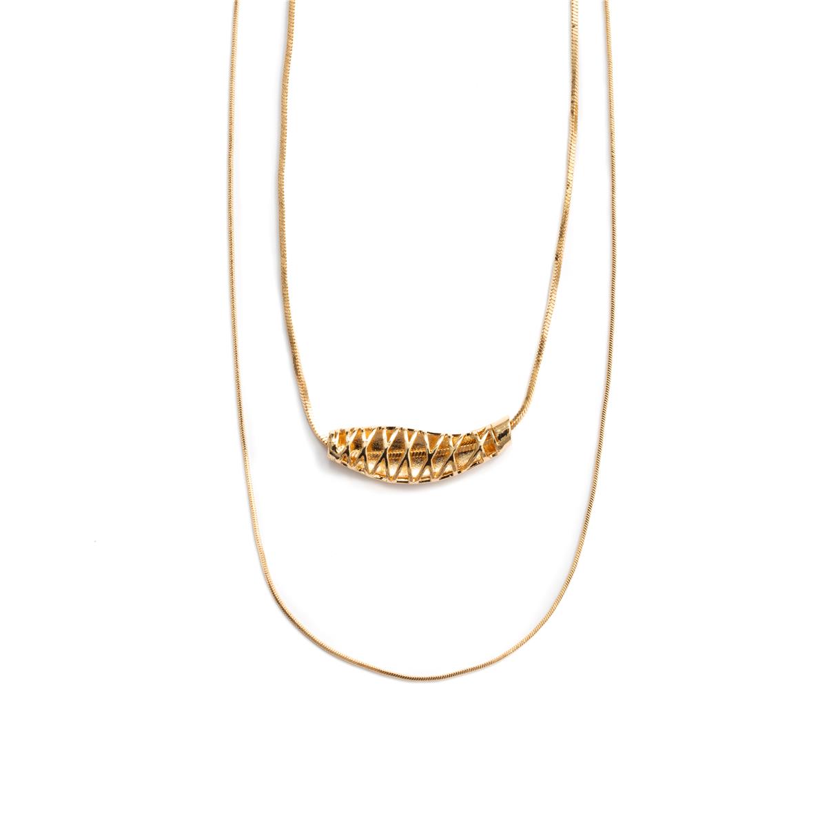 18k Yellow Gold Plated Necklace - Syten