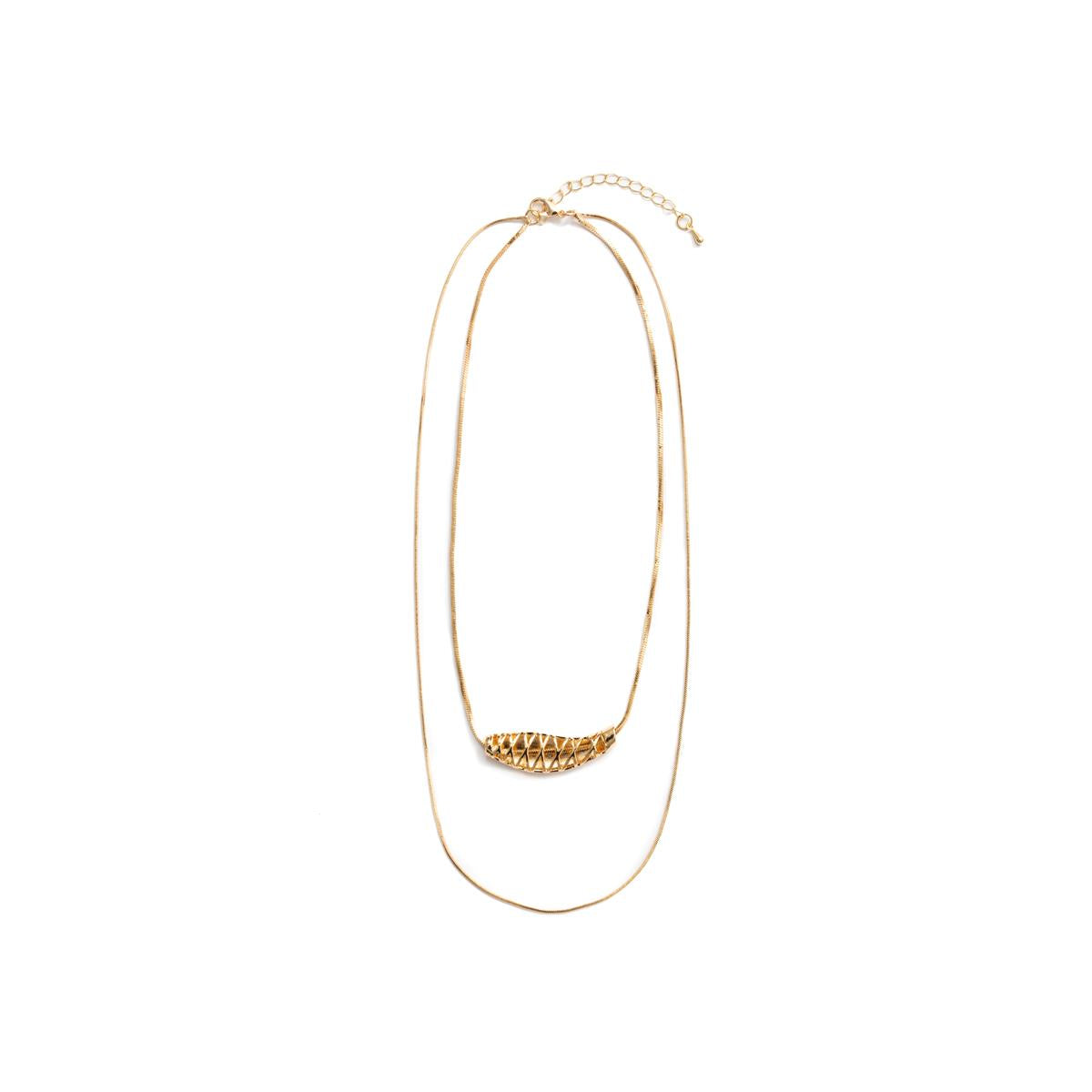 18k Yellow Gold Plated Necklace - Syten