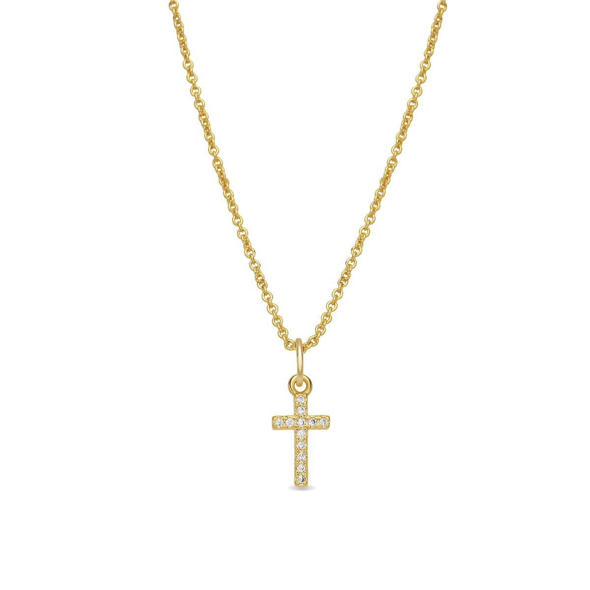 Collar de Circonita Brillante acabado en oro amarillo de 18k - Askom