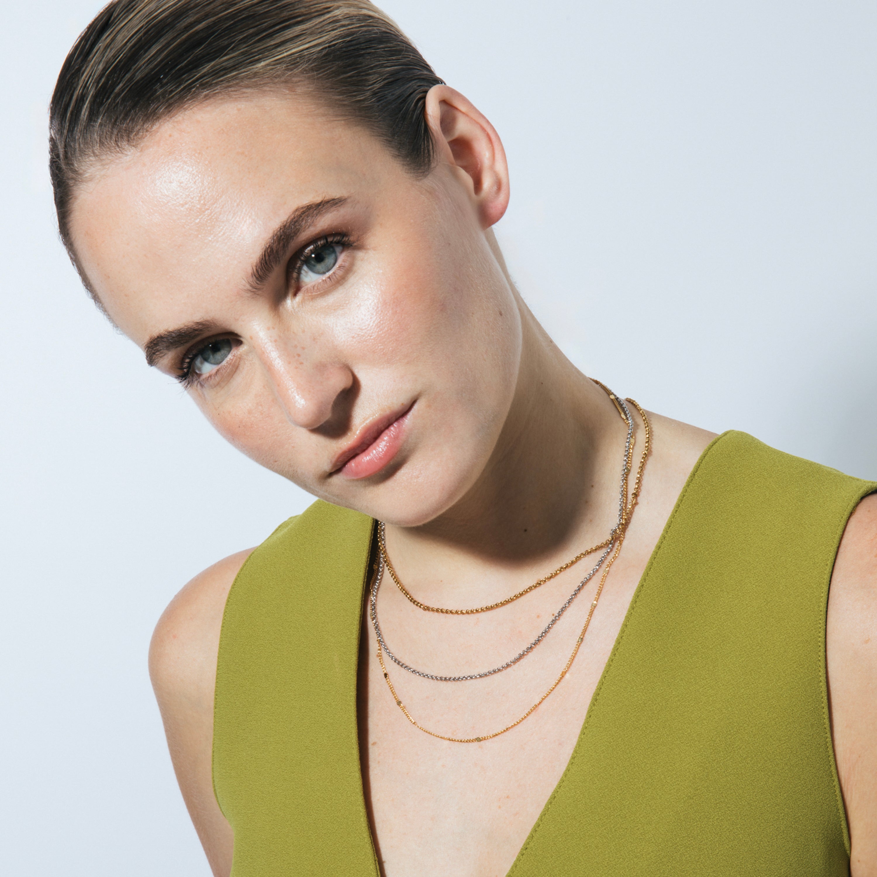18k Yellow Gold 42cm Necklace - Dimha