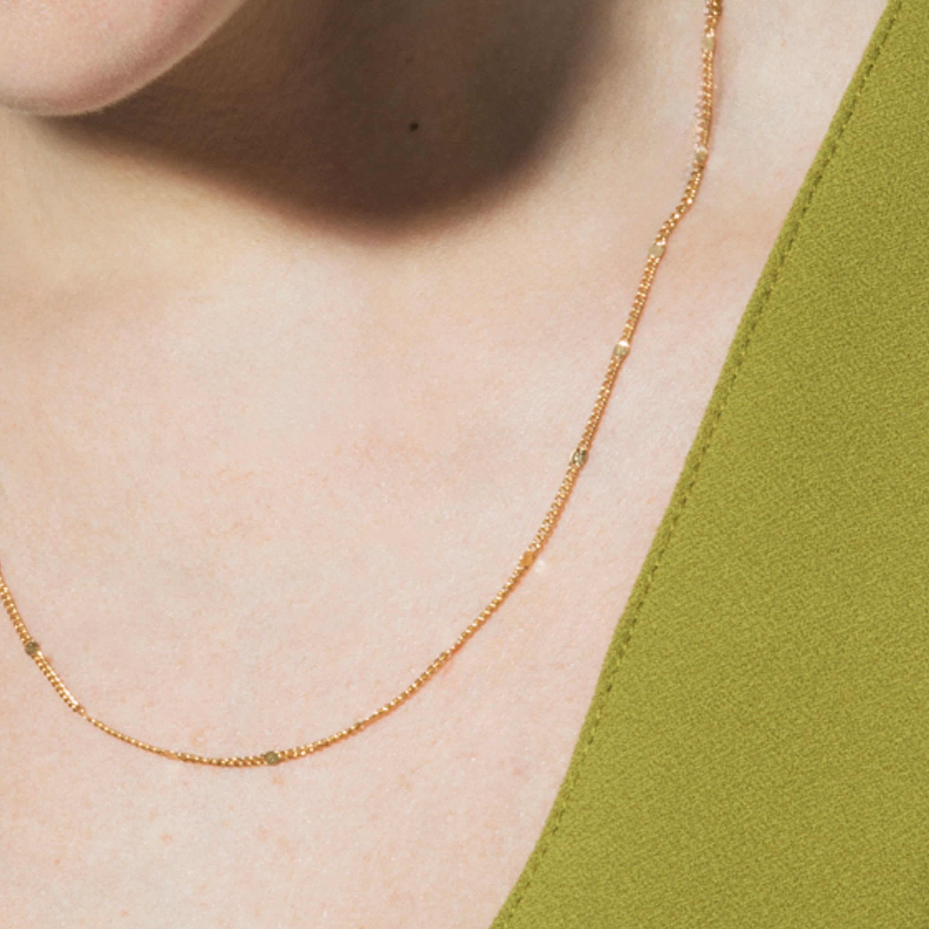 18k Yellow Gold 42cm Necklace - Dimha