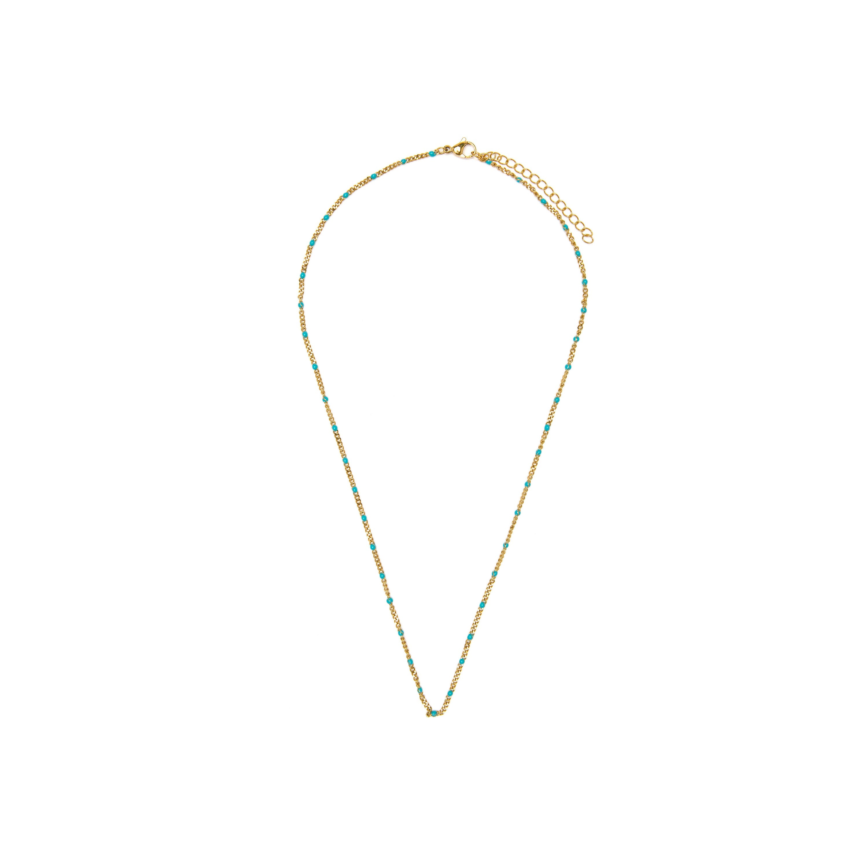 45cm 18k Yellow Gold-Plated Necklace - Abma
