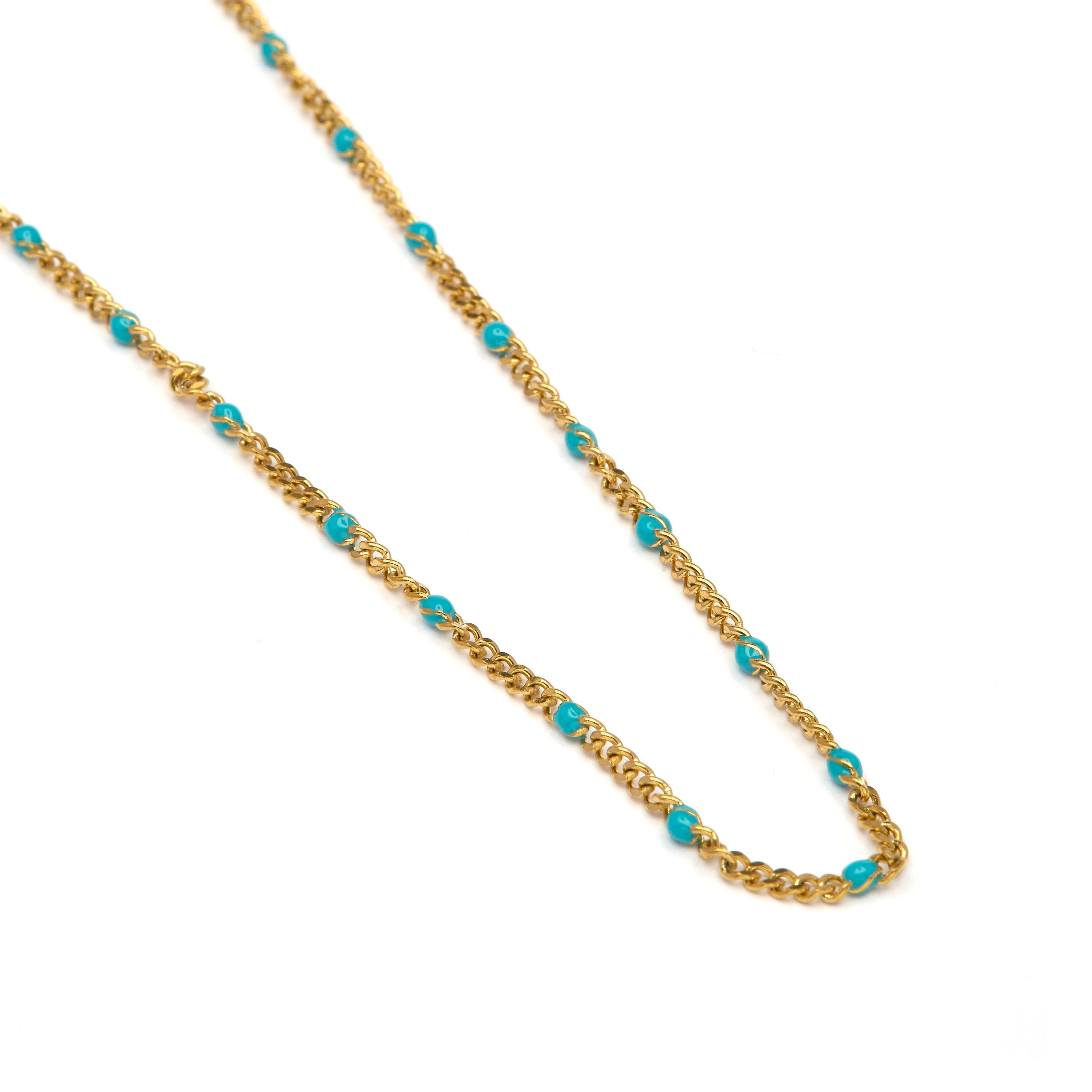 45cm 18k Yellow Gold-Plated Necklace - Abma