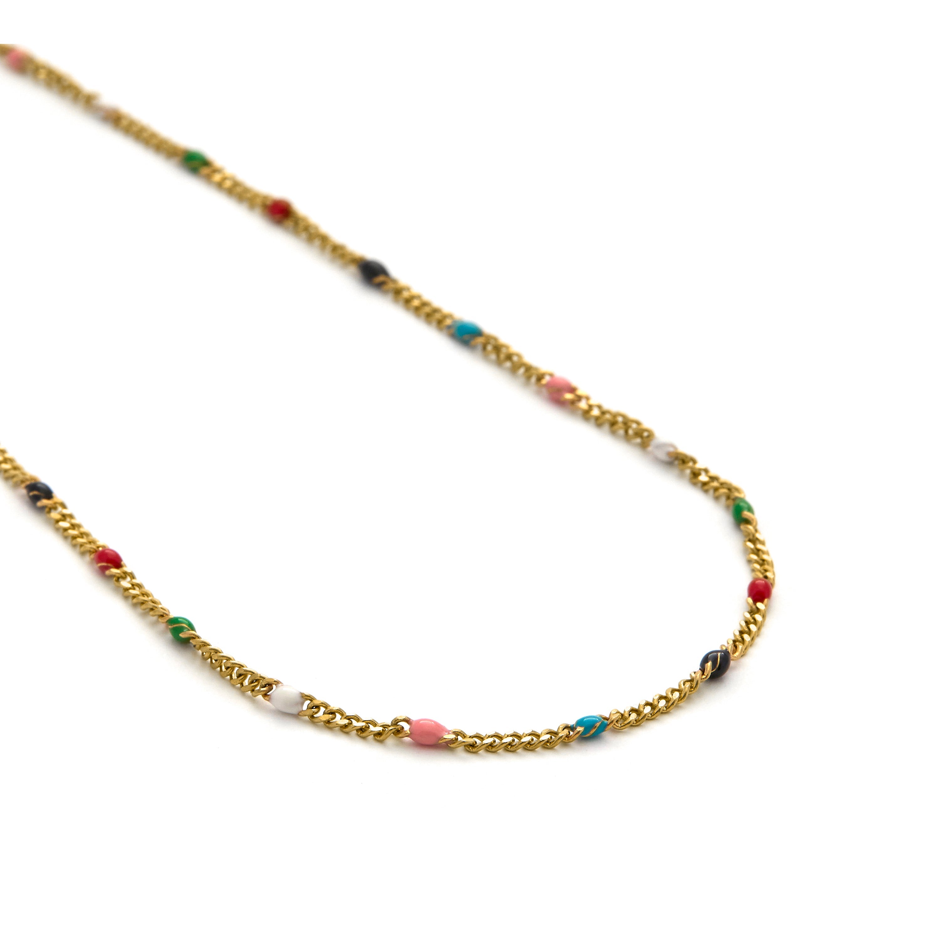 18k Yellow Gold Plated 45cm Necklace - Ramio