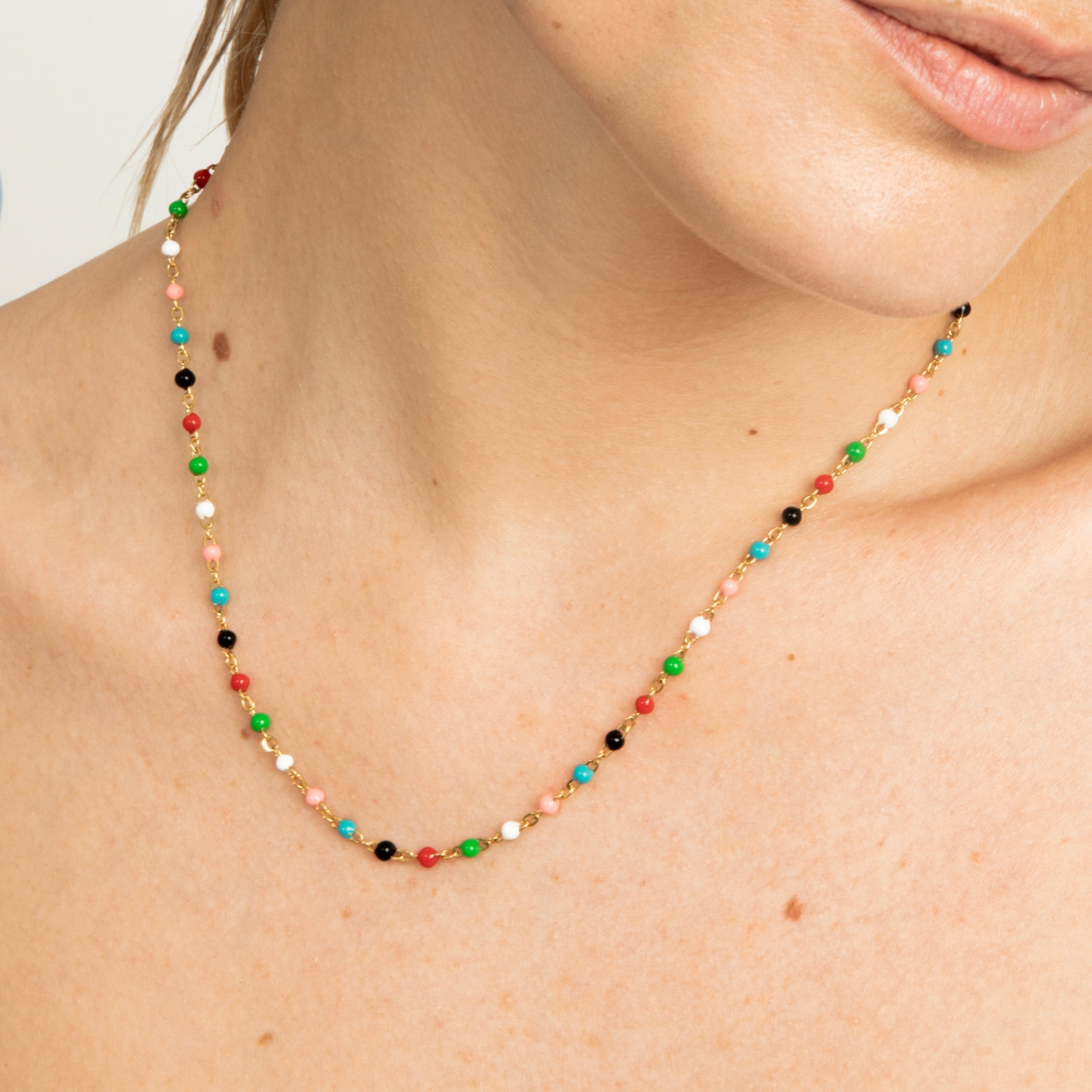18k Yellow Gold Plated 45cm Necklace - Ramio