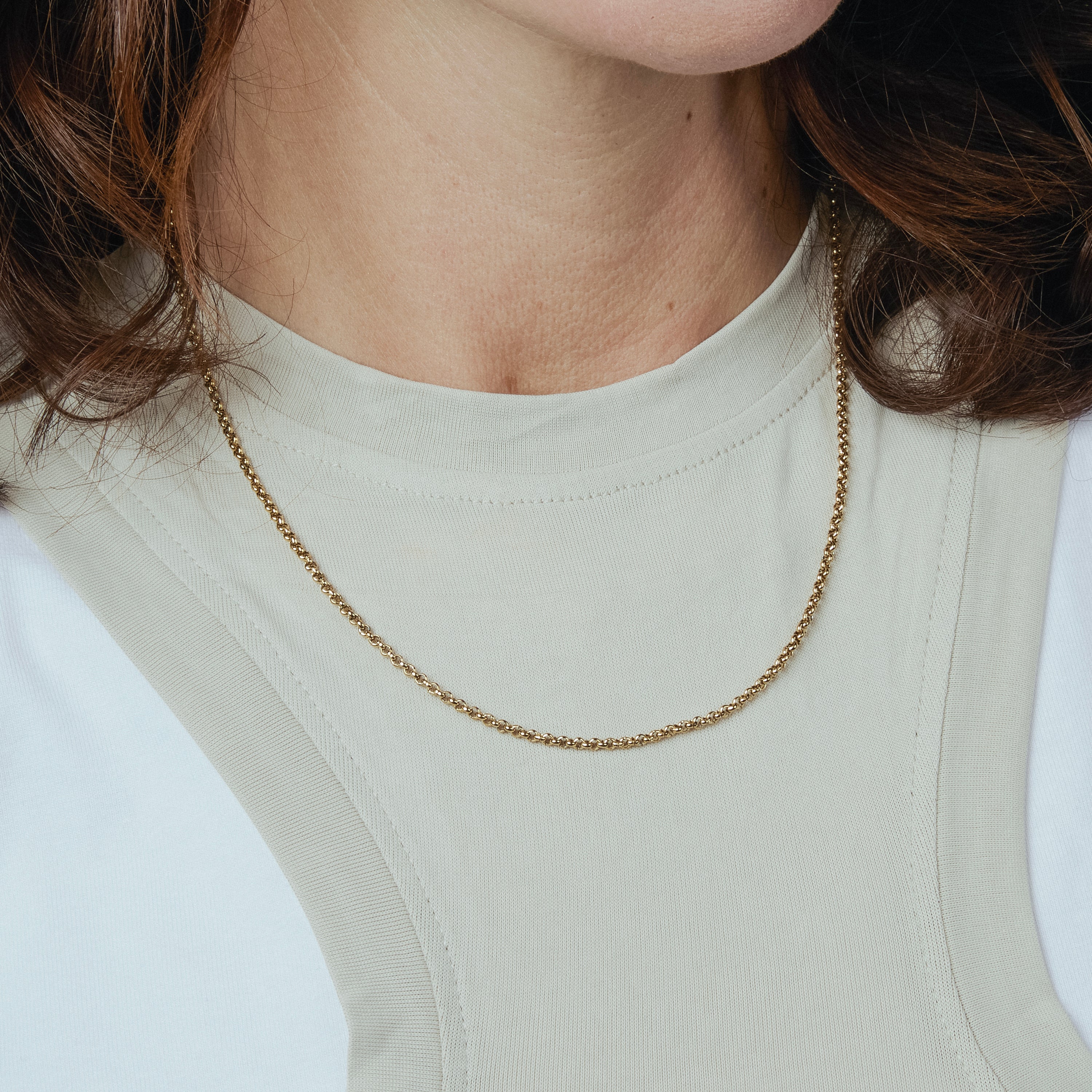 18k Yellow Gold Plated 45cm Necklace - Akido