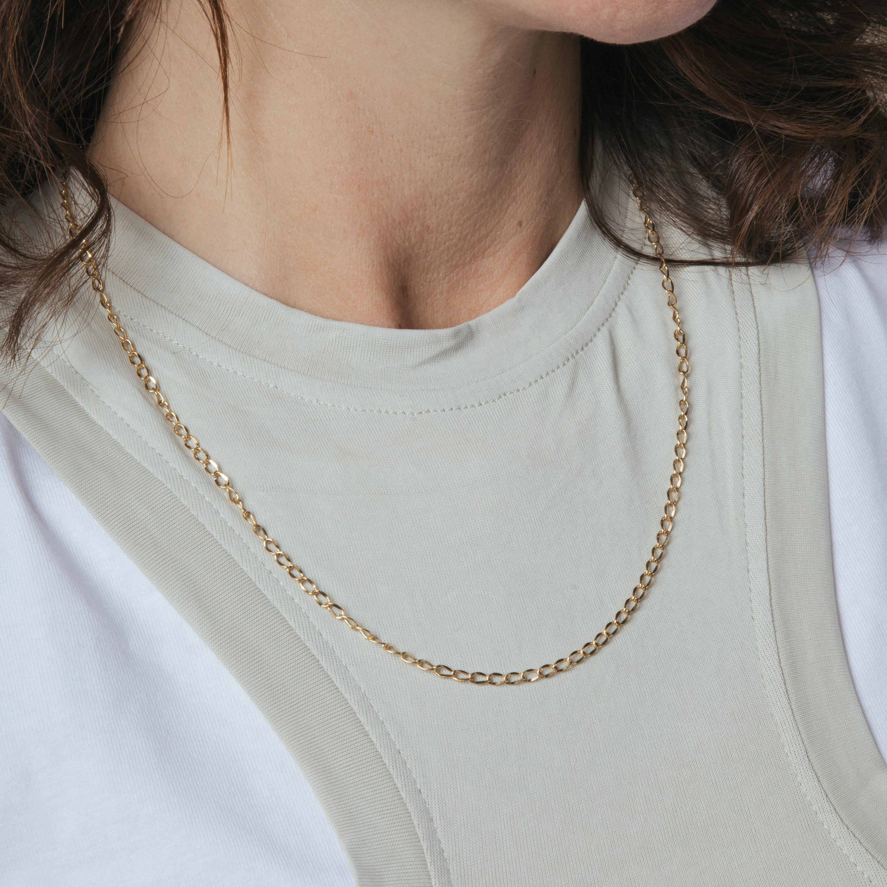 18k Yellow Gold-plated 45cm Necklace - Zalo