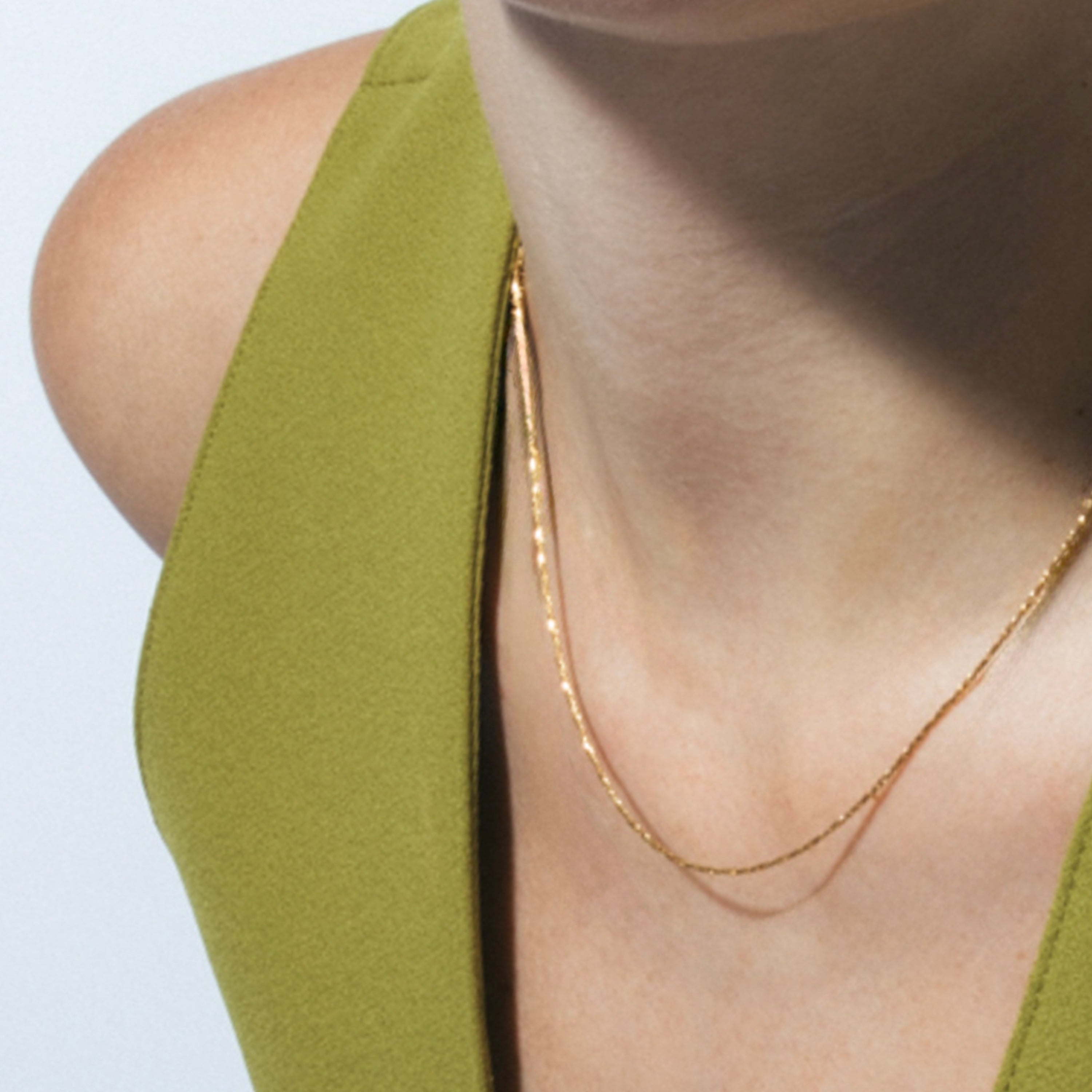 18k Yellow Gold-plated 45cm Necklace - Sayas