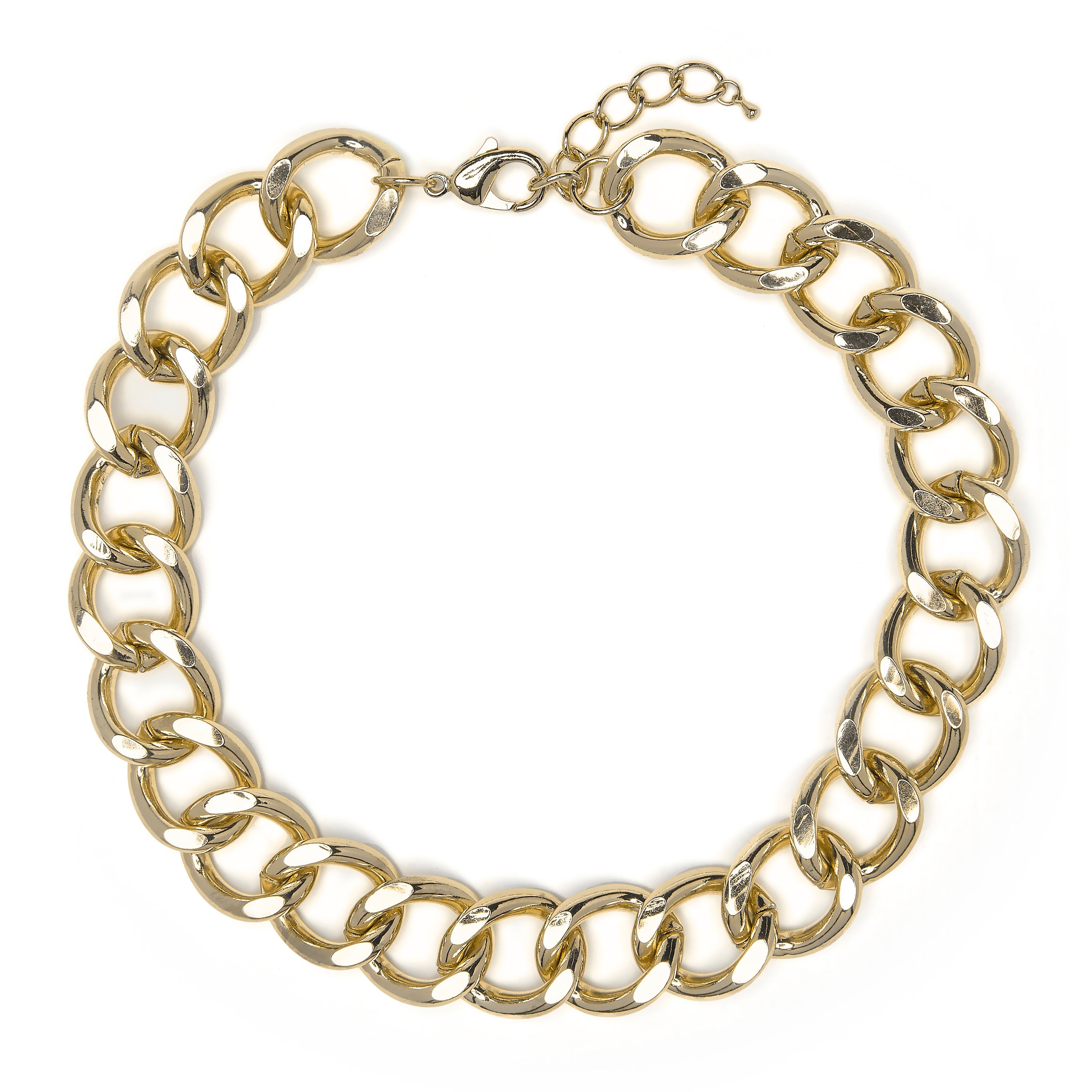 18k Yellow Gold Plated Necklace - 45cm - Moba