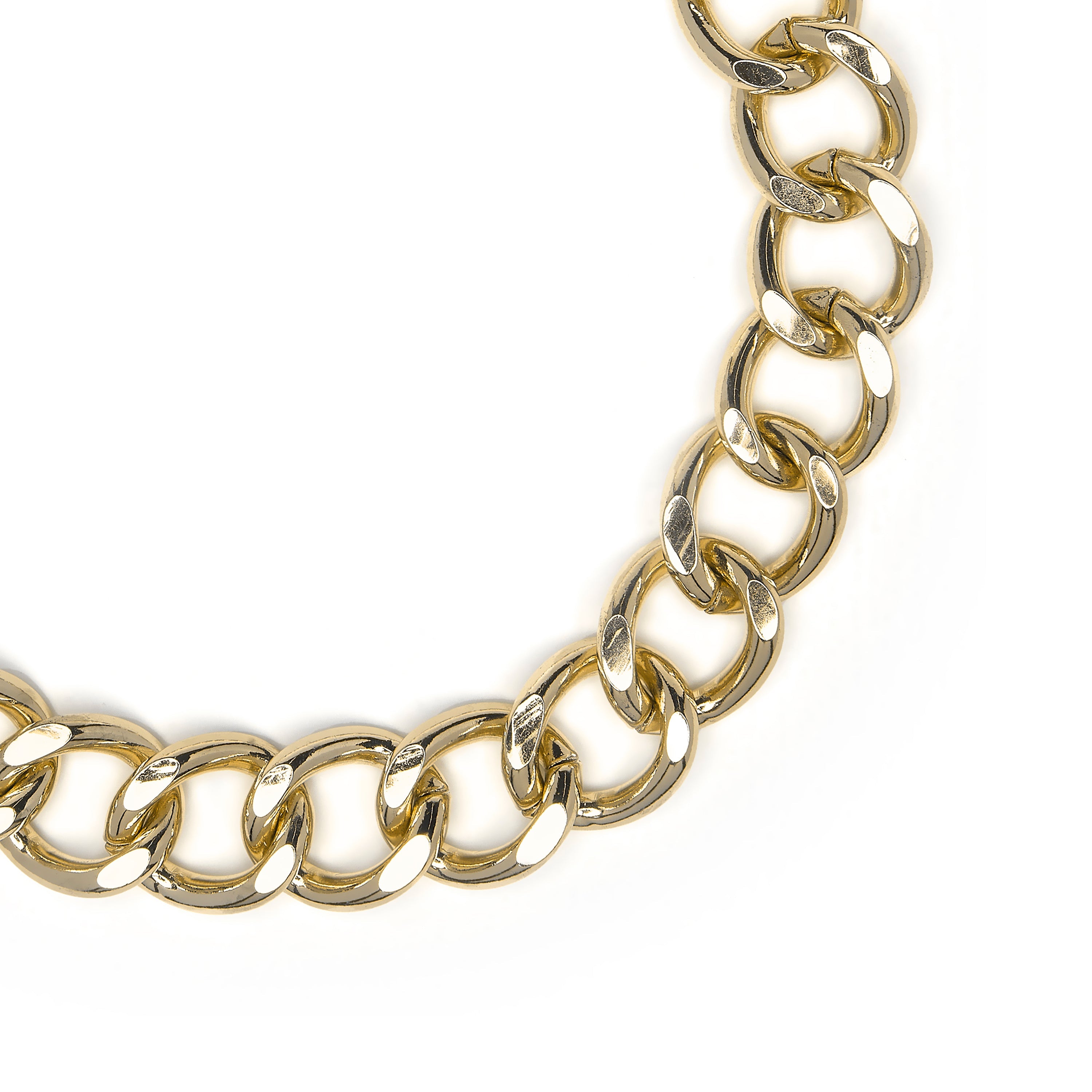 18k Yellow Gold Plated Necklace - 45cm - Moba