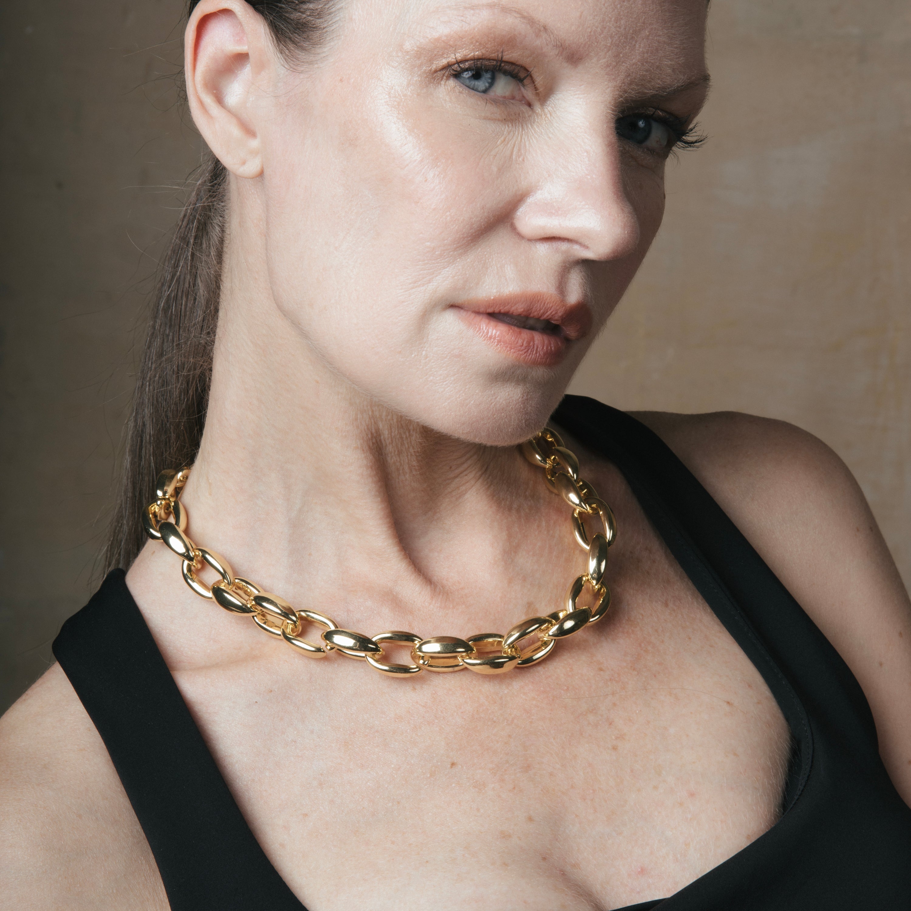 18k Yellow Gold Plated 45cm Necklace - Aula