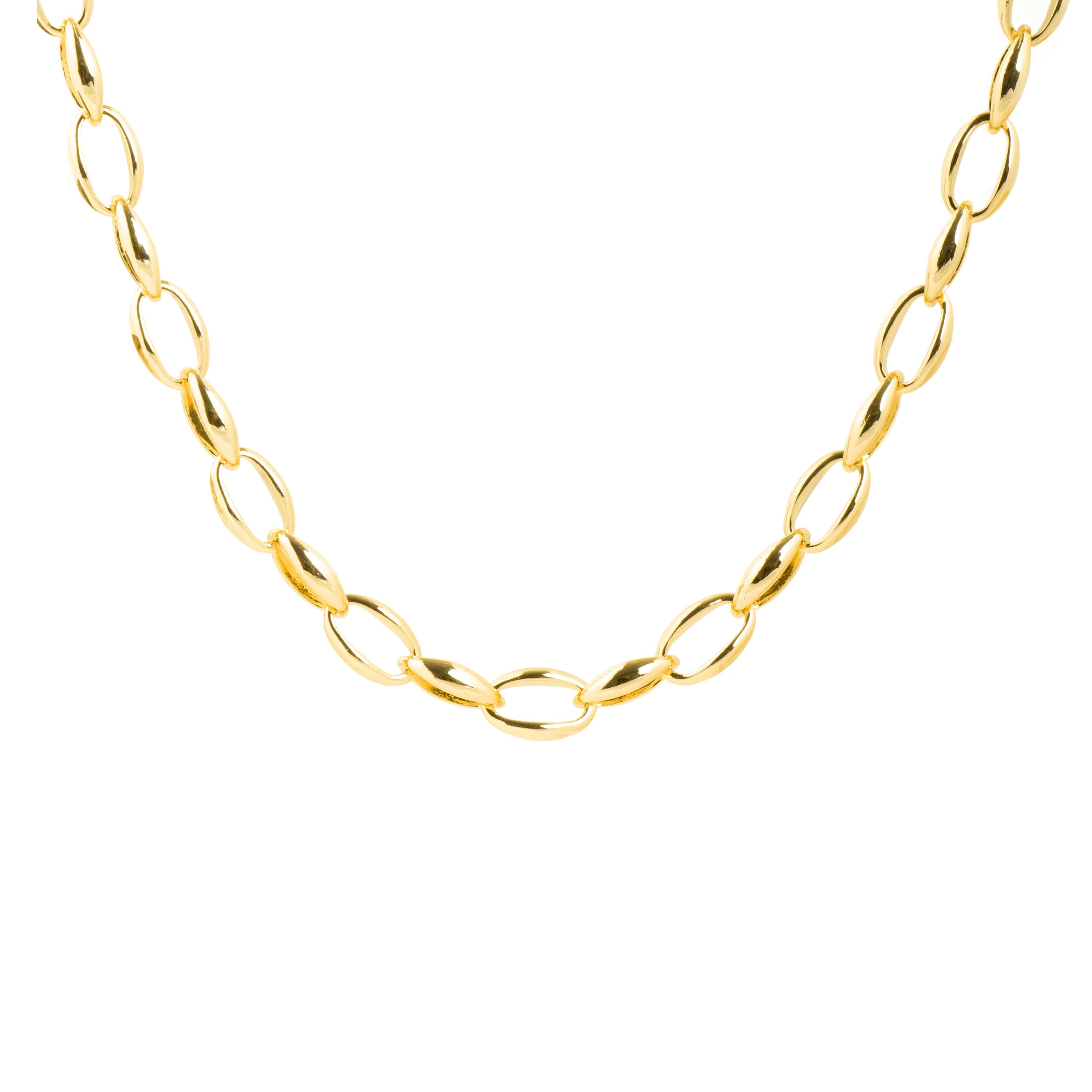 18k Yellow Gold 42cm Necklace - Hande