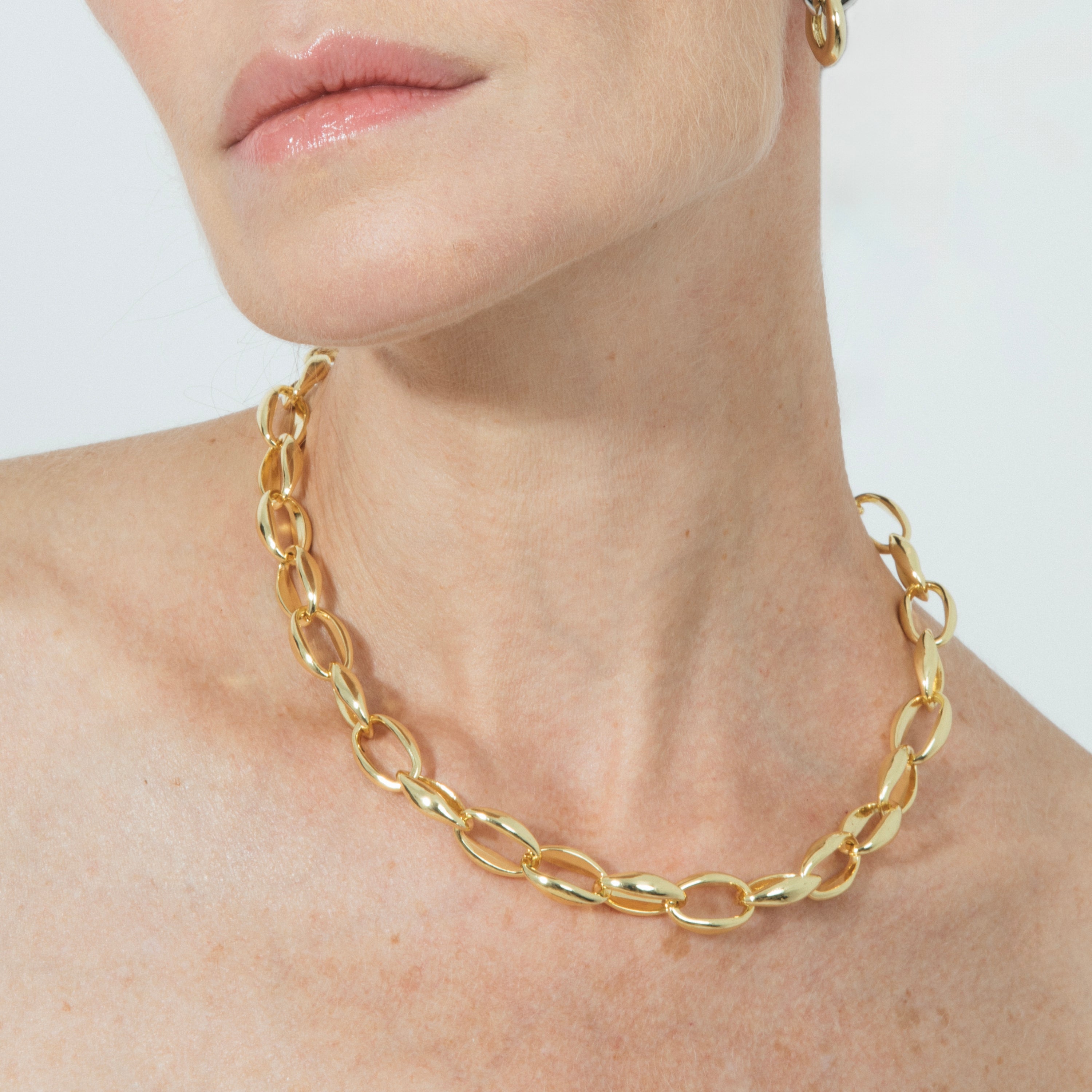 18k Yellow Gold 42cm Necklace - Hande