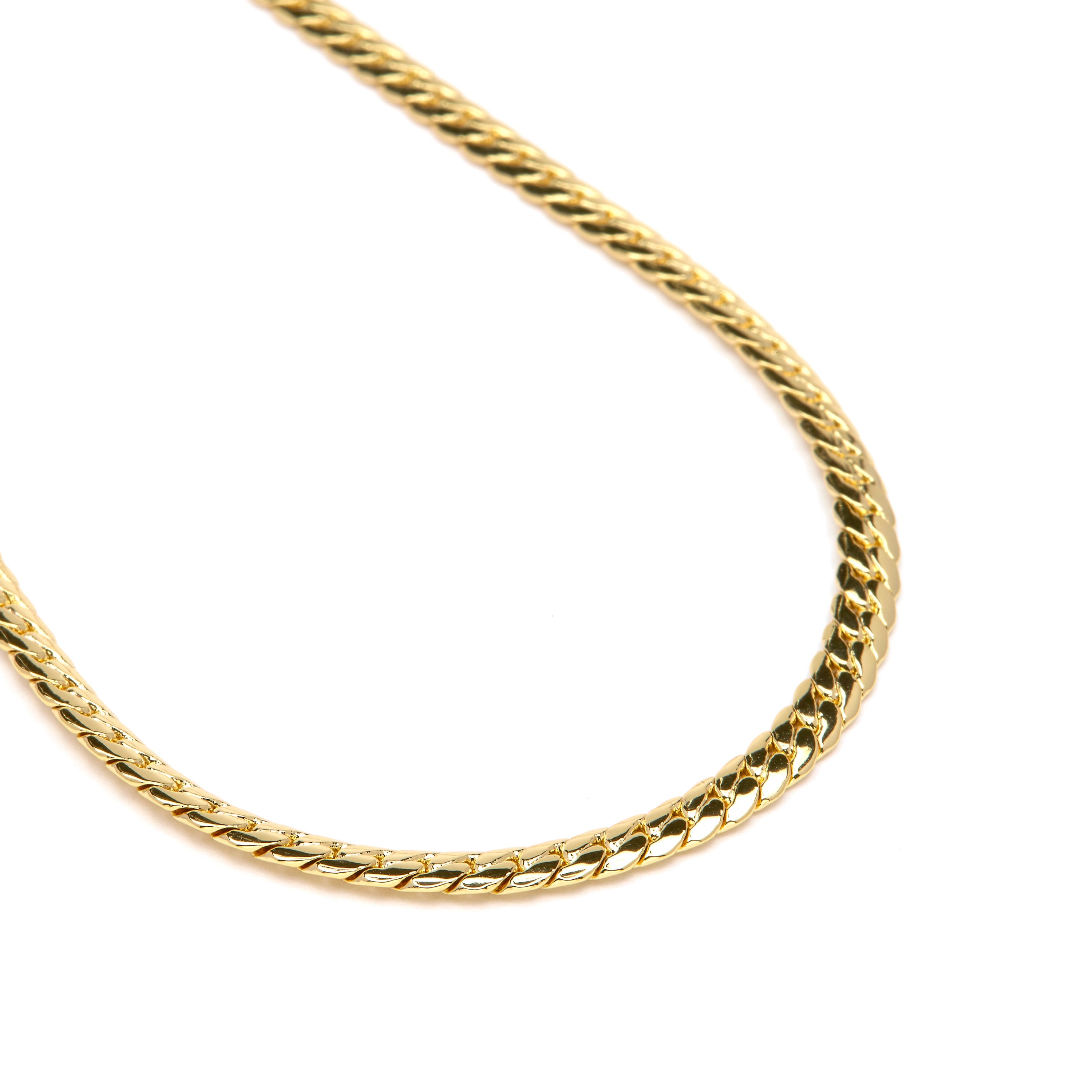 Collar de 47cm acabado en Oro Amarillo de 18k - Nanja