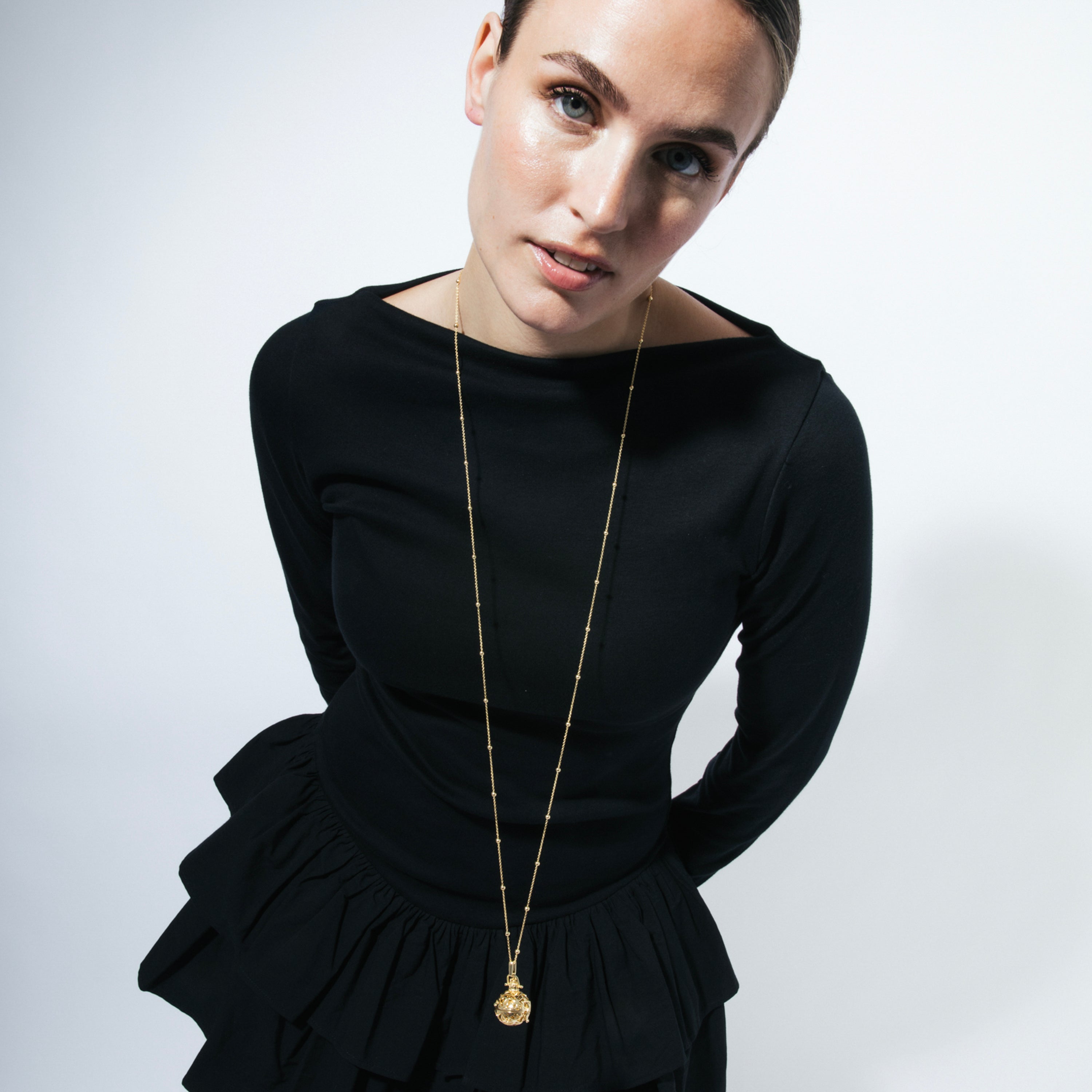18k yellow gold-plated necklace - Kalik