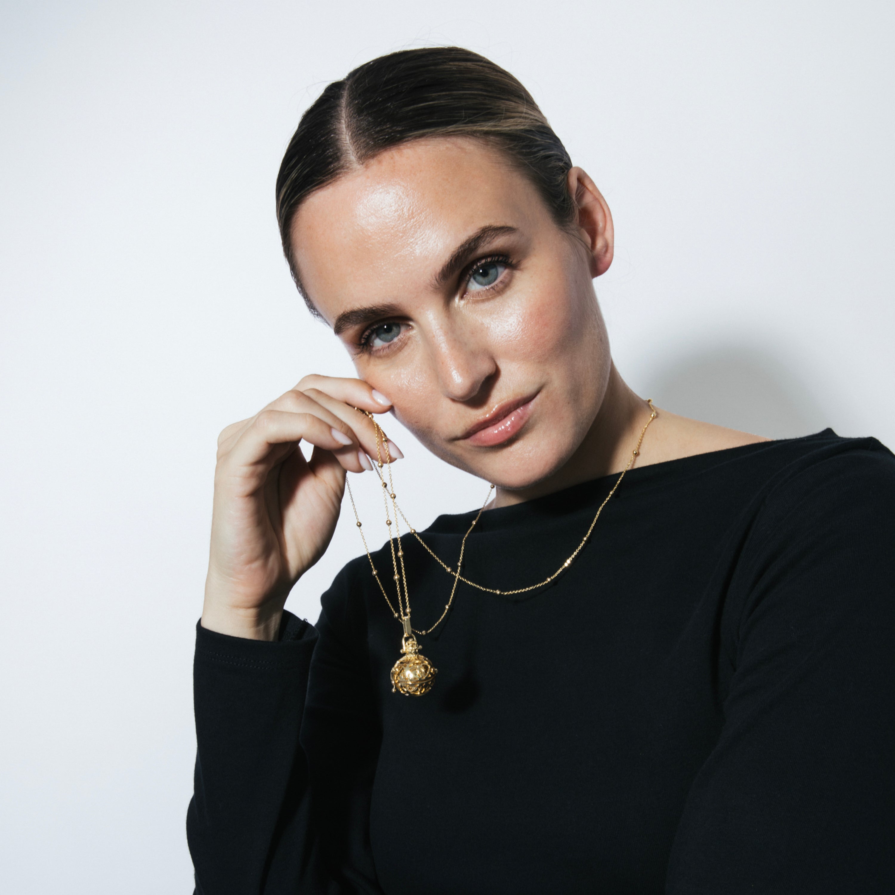18k yellow gold-plated necklace - Kalik