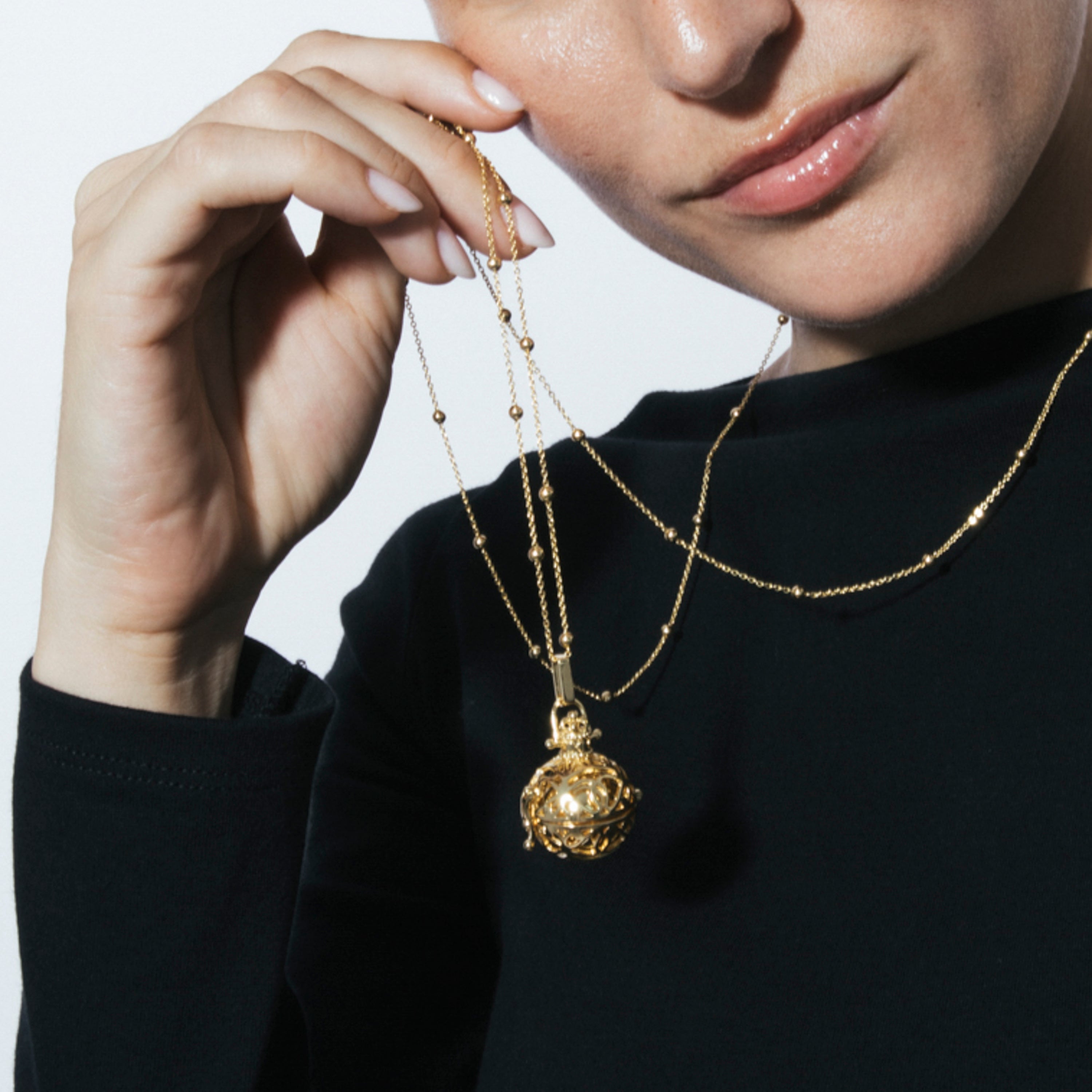 18k yellow gold-plated necklace - Kalik