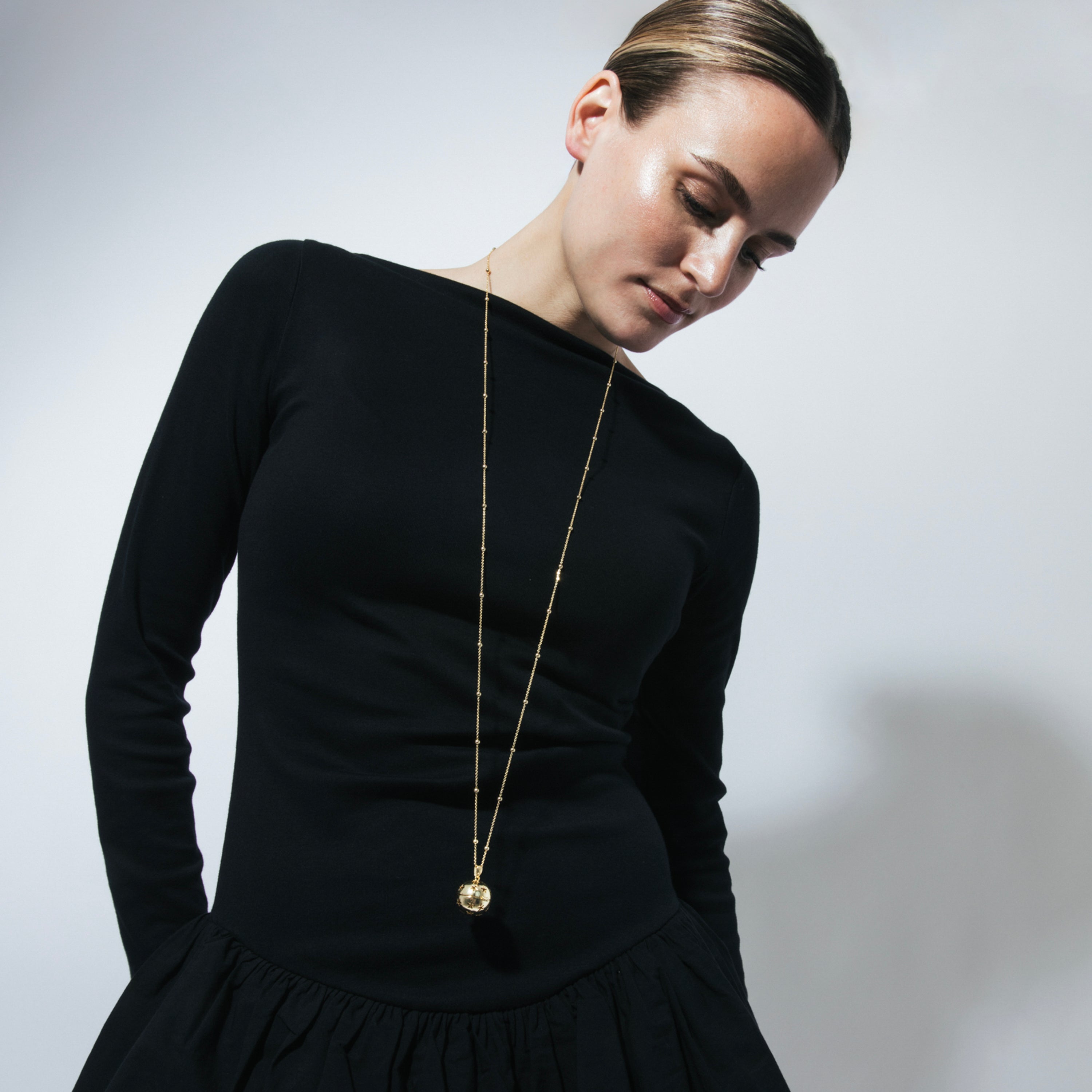 18k yellow gold-plated necklace - Yebah