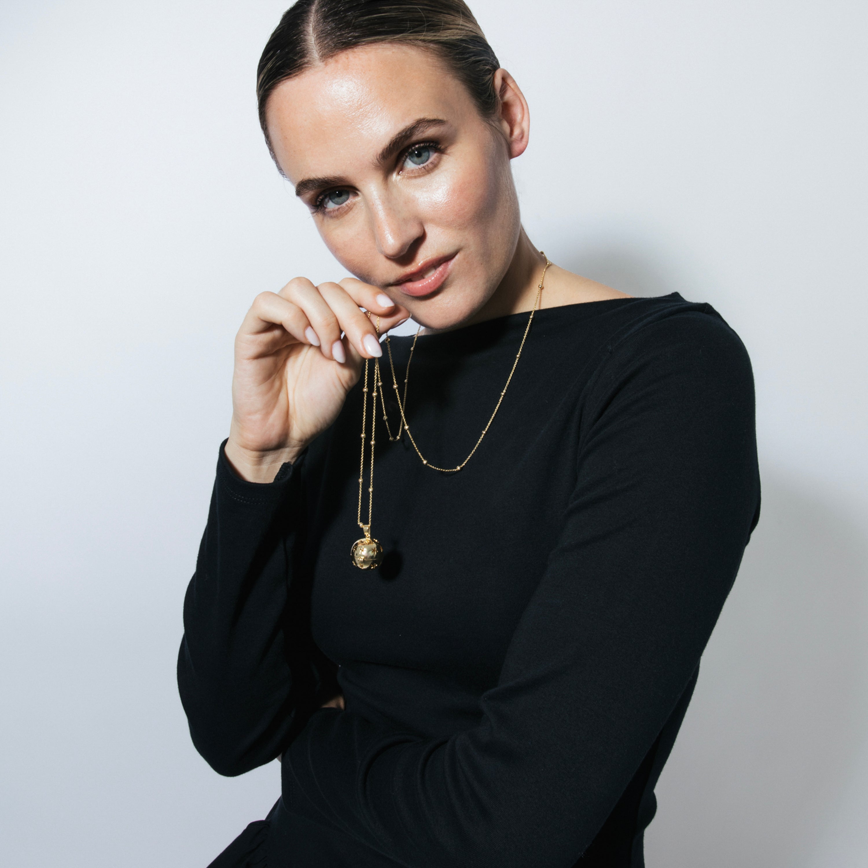 18k yellow gold-plated necklace - Yebah