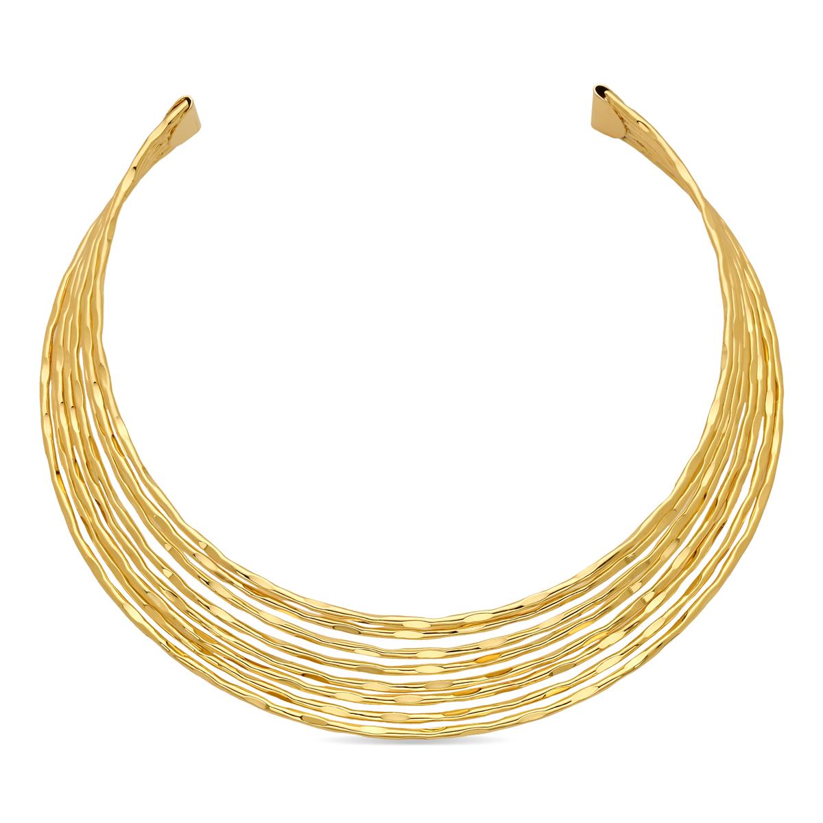 18k yellow gold-plated necklace - Kaku