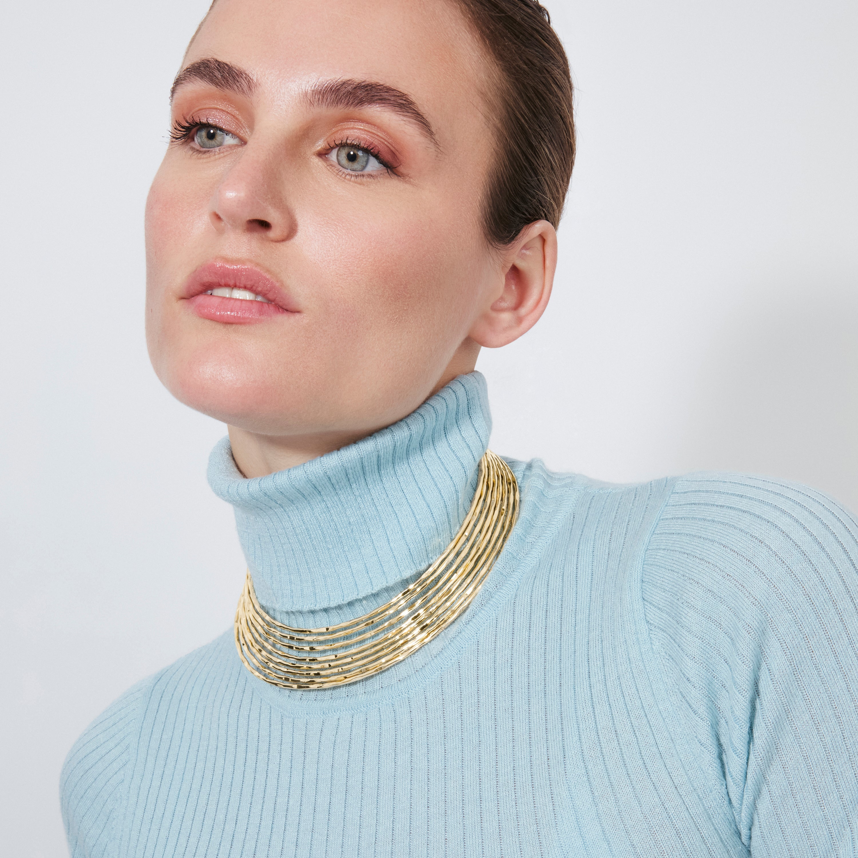 18k yellow gold-plated necklace - Kaku