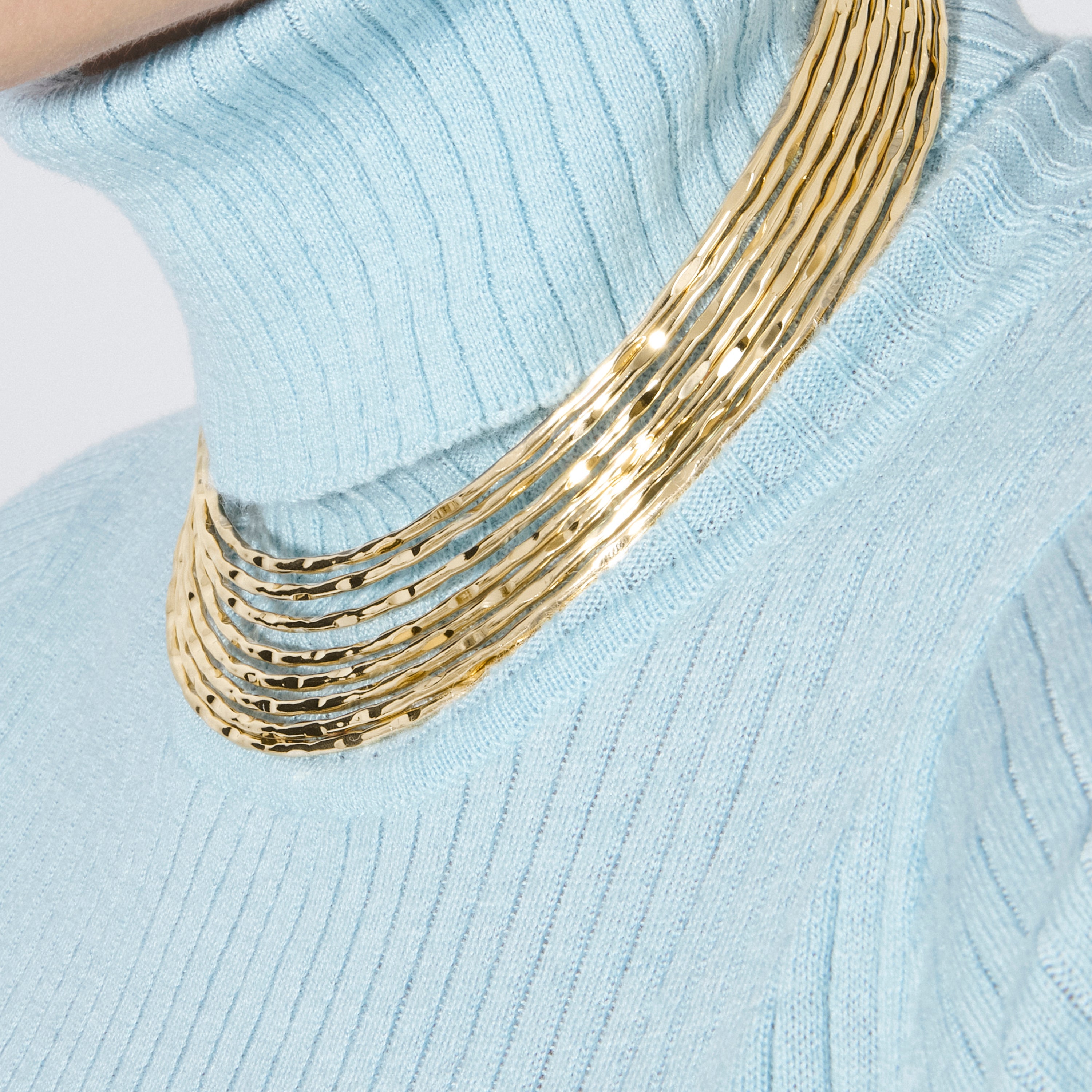 18k yellow gold-plated necklace - Kaku