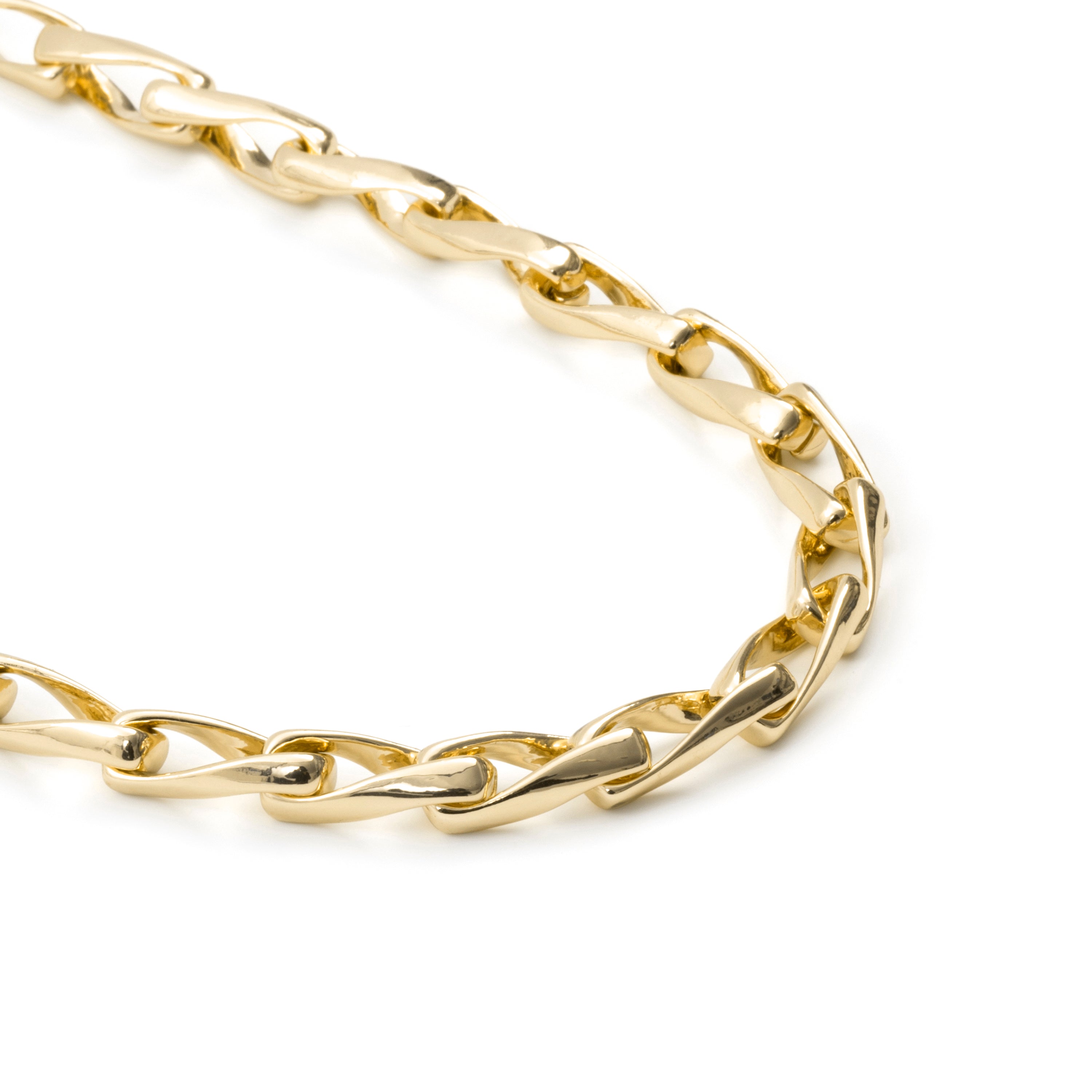 18k Yellow Gold-Plated Necklace - Rikar
