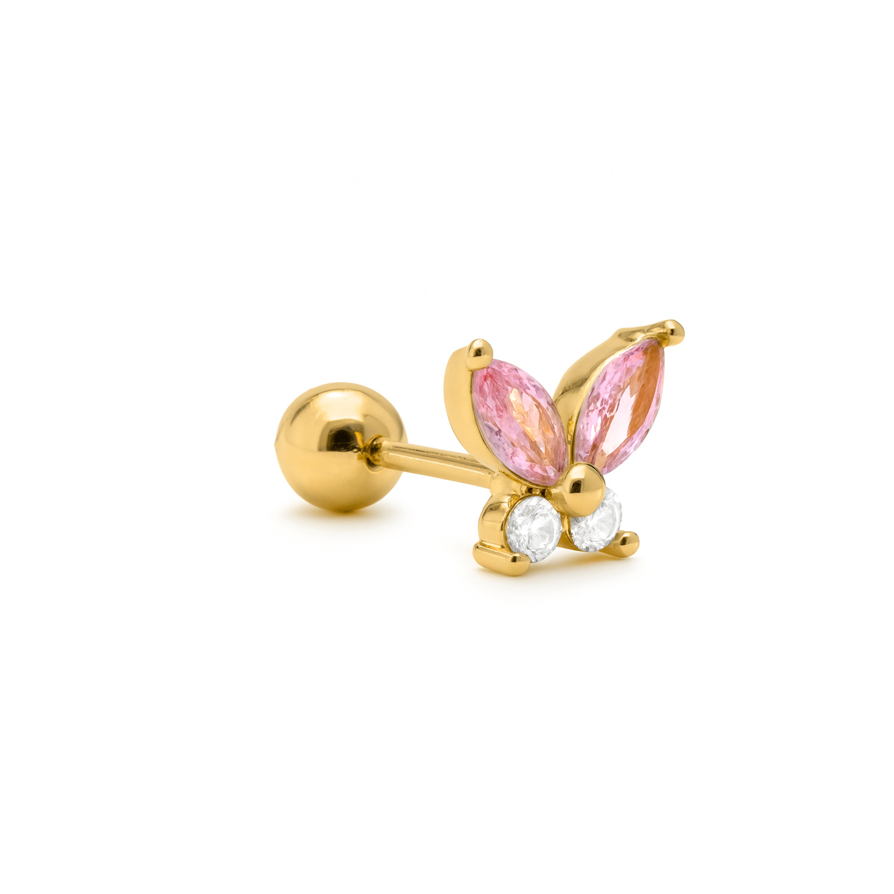 Multicolor Cubic Zirconia Piercing in 18k Yellow Gold - Suife